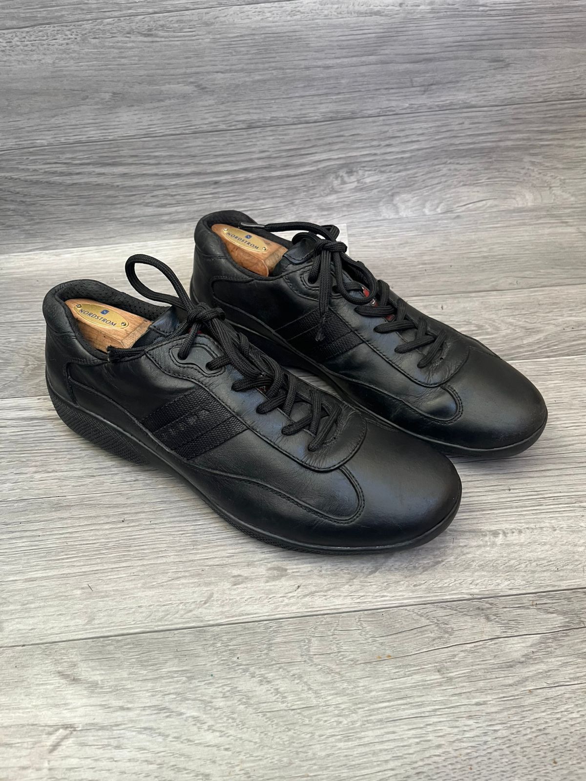 Prada Prada American Cup Black Low-Top Sneakers Sz 8.5 UK Size US 9.5 / EU 42-43 - 7 Thumbnail