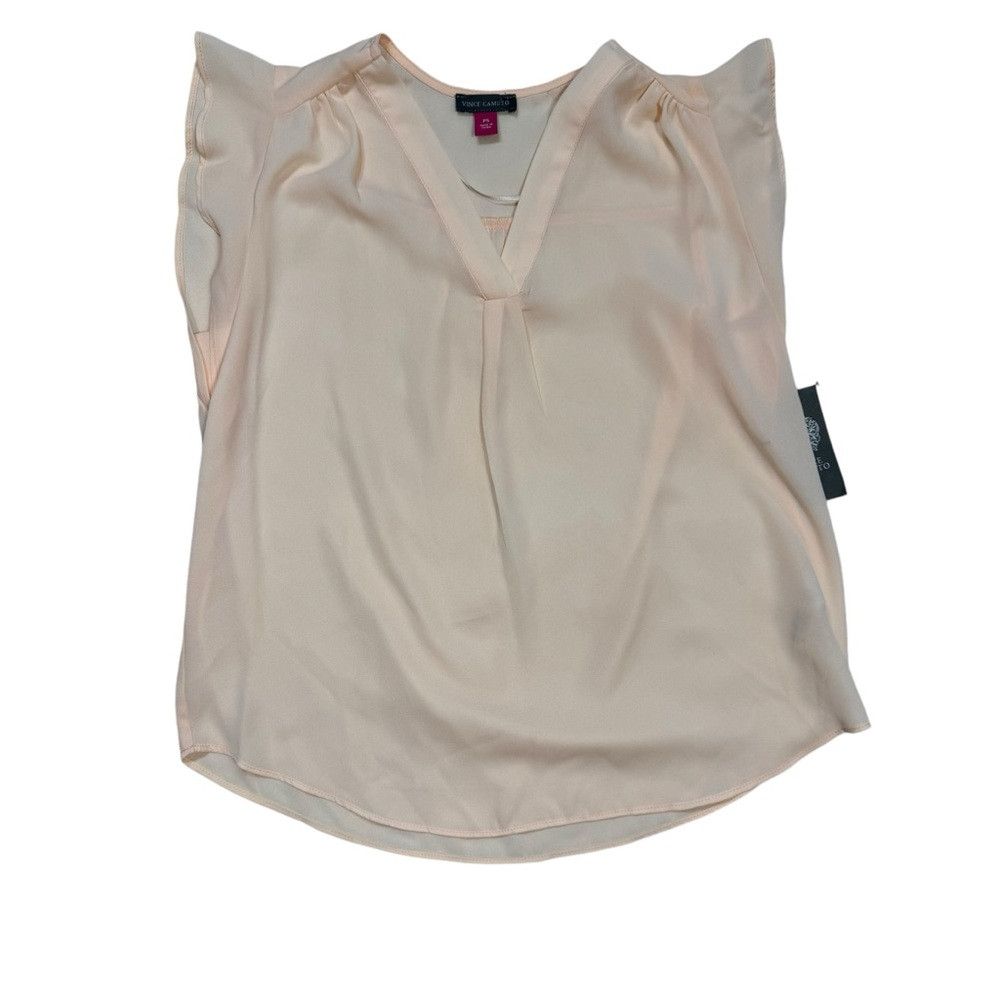 Vince Camuto NWT New $69 Vince Camuto V-Neck Flutter Sleeve Blouse Size Size S / US 4 / IT 40 - 6 Thumbnail