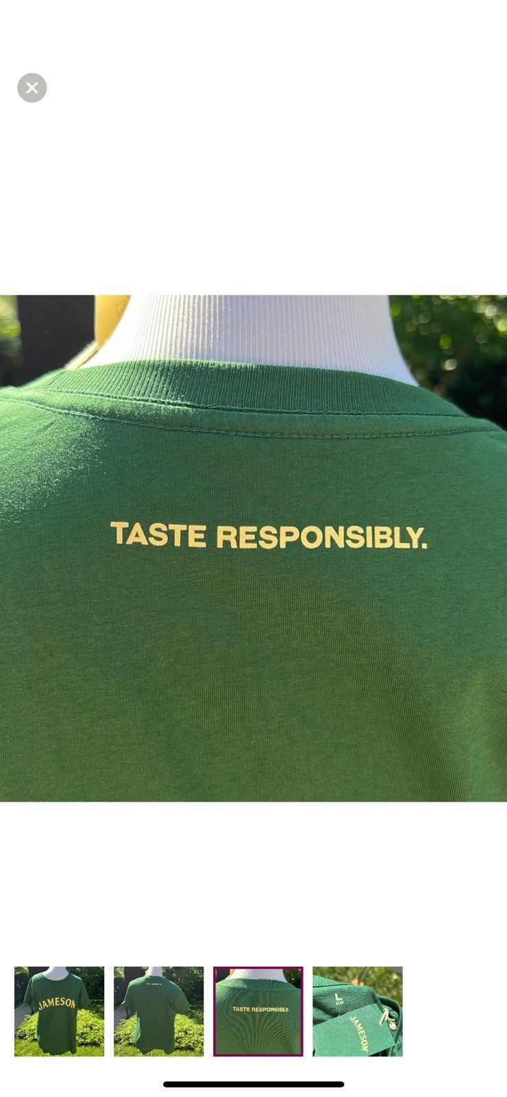 Jameson Irish Whiskey Jameson Irish Whiskey Green Logo Graphic Tee Size US L / EU 52-54 / 3 - 3 Thumbnail
