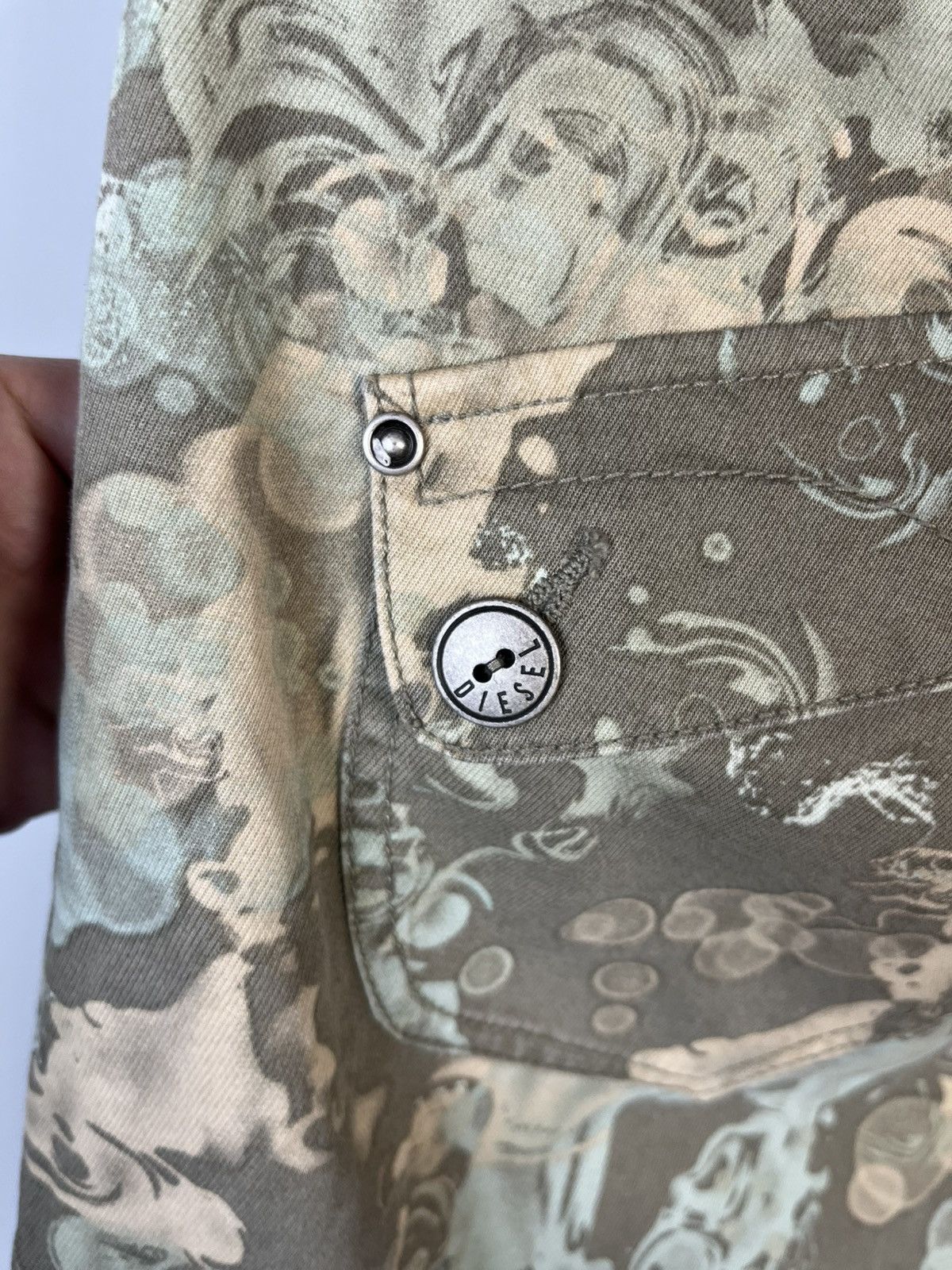 Diesel × Vintage Diesel Avant Garde Vintage Cotton Y2K Rare Pants Size 27" / US 4 / IT 40 - 7 Thumbnail