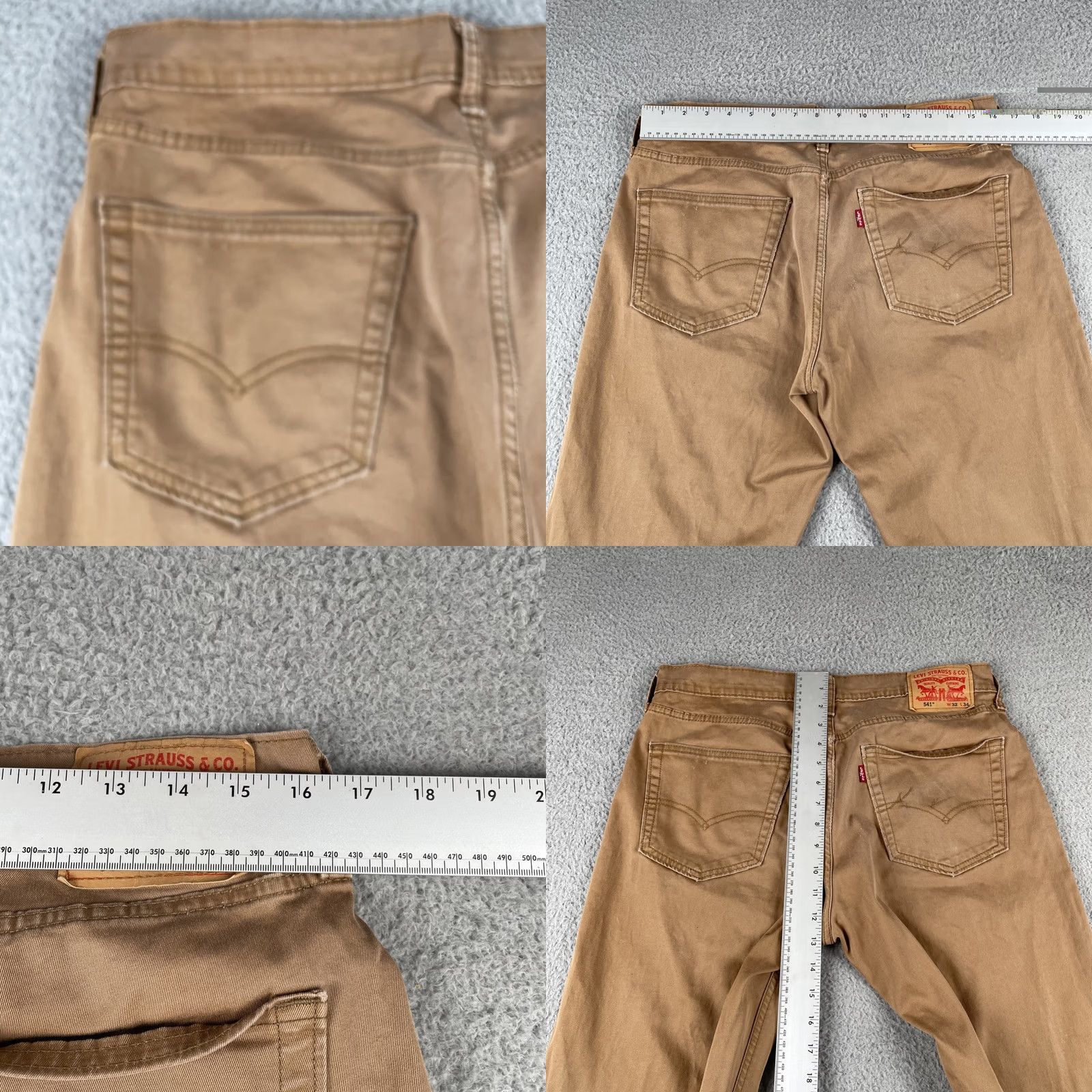 Levi's Levi’s Strauss 541 Denim Jeans Caramel Brown Adult 32x32 Jeans Regular Men Brown 541 Levi's 80s? Size US 32 / EU 48 - 9 Thumbnail