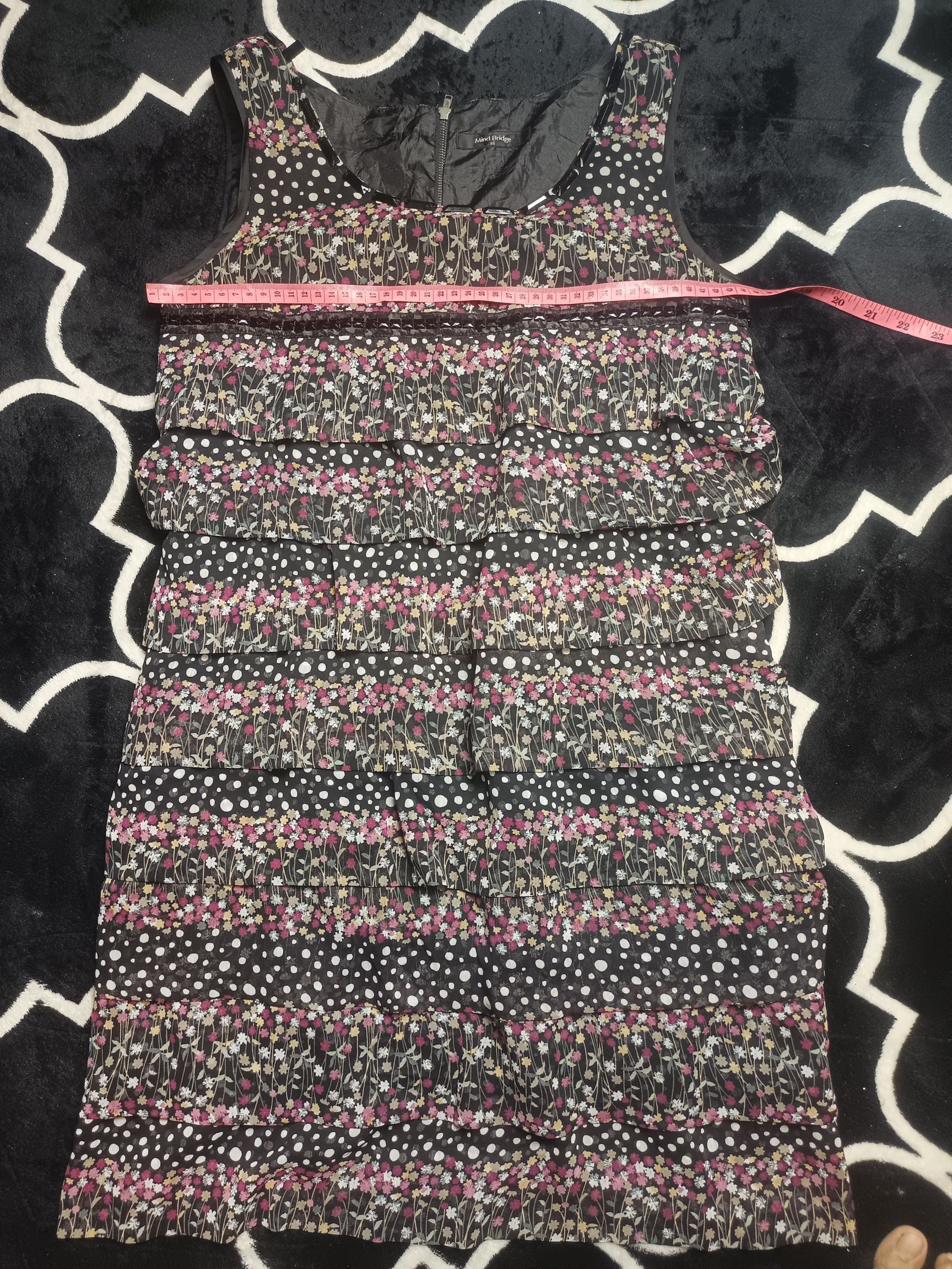 Japanese Brand × Vintage MIND BRIDGE Floral & Polka Dots Print Sleeveless Dress Size M / US 6-8 / IT 42-44 - 8 Thumbnail
