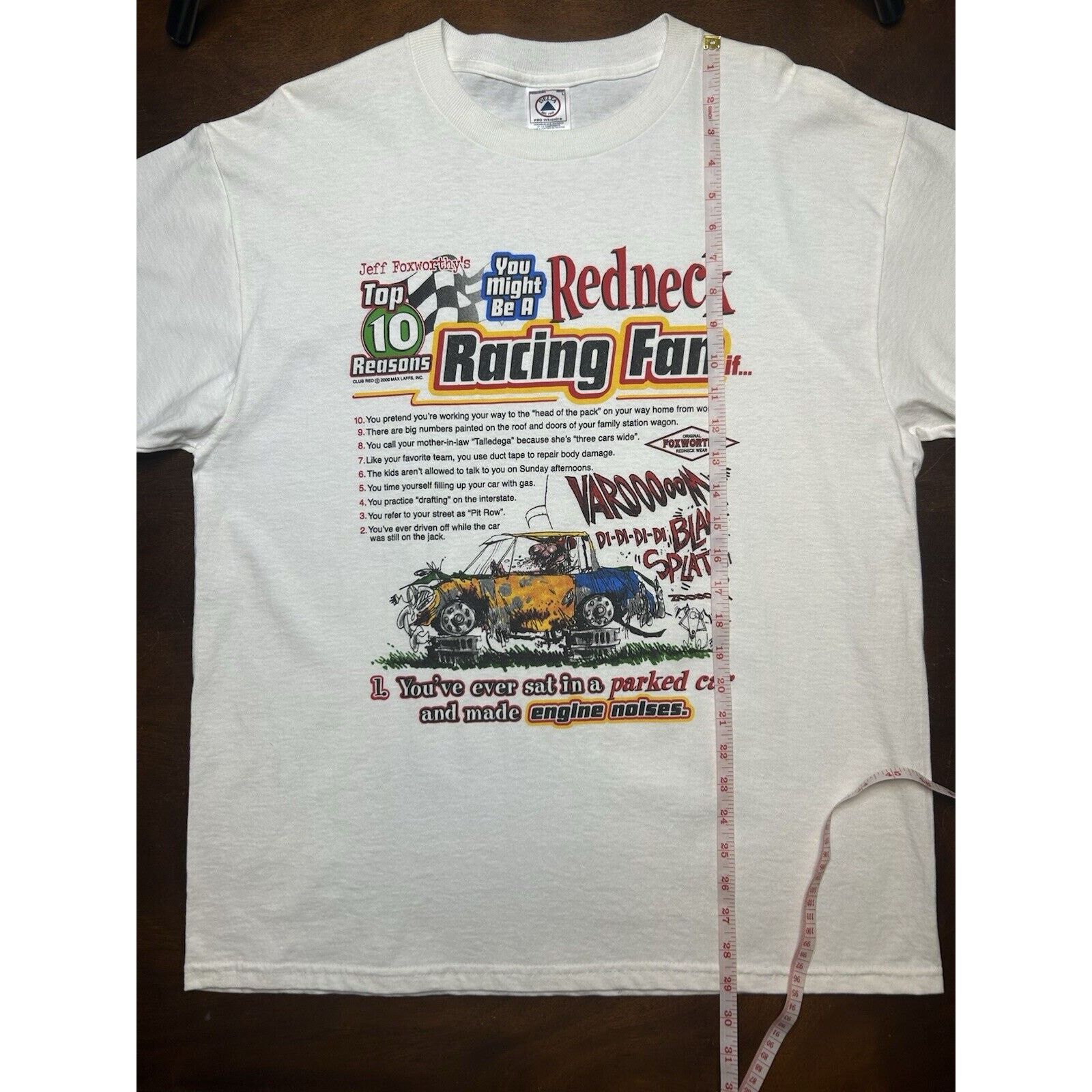 Delta VTG Y2K Jeff Foxworthy’s Comedy Redneck Racing Fan T Shirt Size US L / EU 52-54 / 3 - 6 Thumbnail