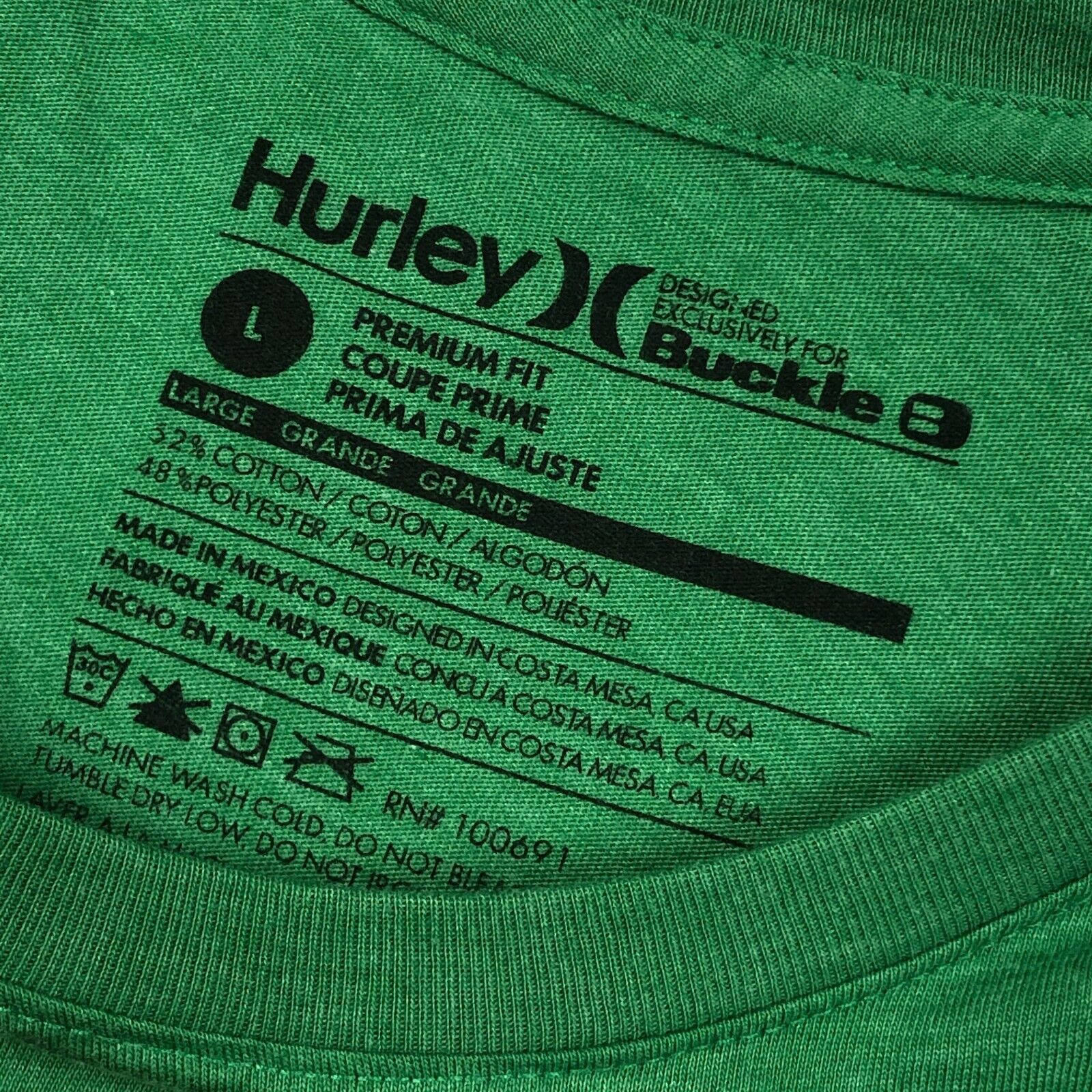 Hurley Hurley Buckle Exclusive Premium Cut Mexico Tee T Shirt Size US L / EU 52-54 / 3 - 2 Thumbnail