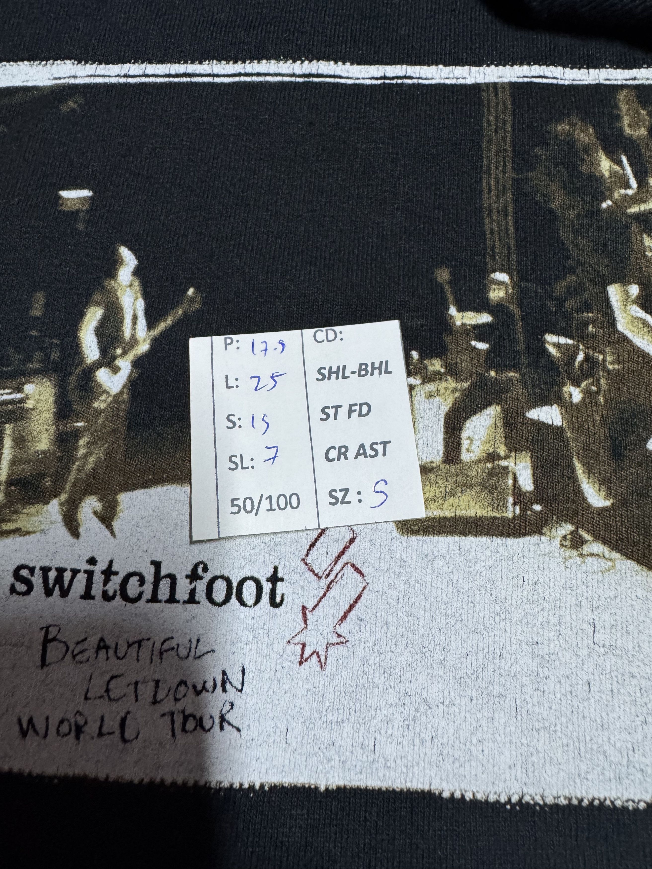 Band Tees VINTAGE 2000s SWITCHFOOT BEAUTIFUL LETDOWN WORLD TOUR Ts Y2K Size US S / EU 44-46 / 1 - 17 Thumbnail