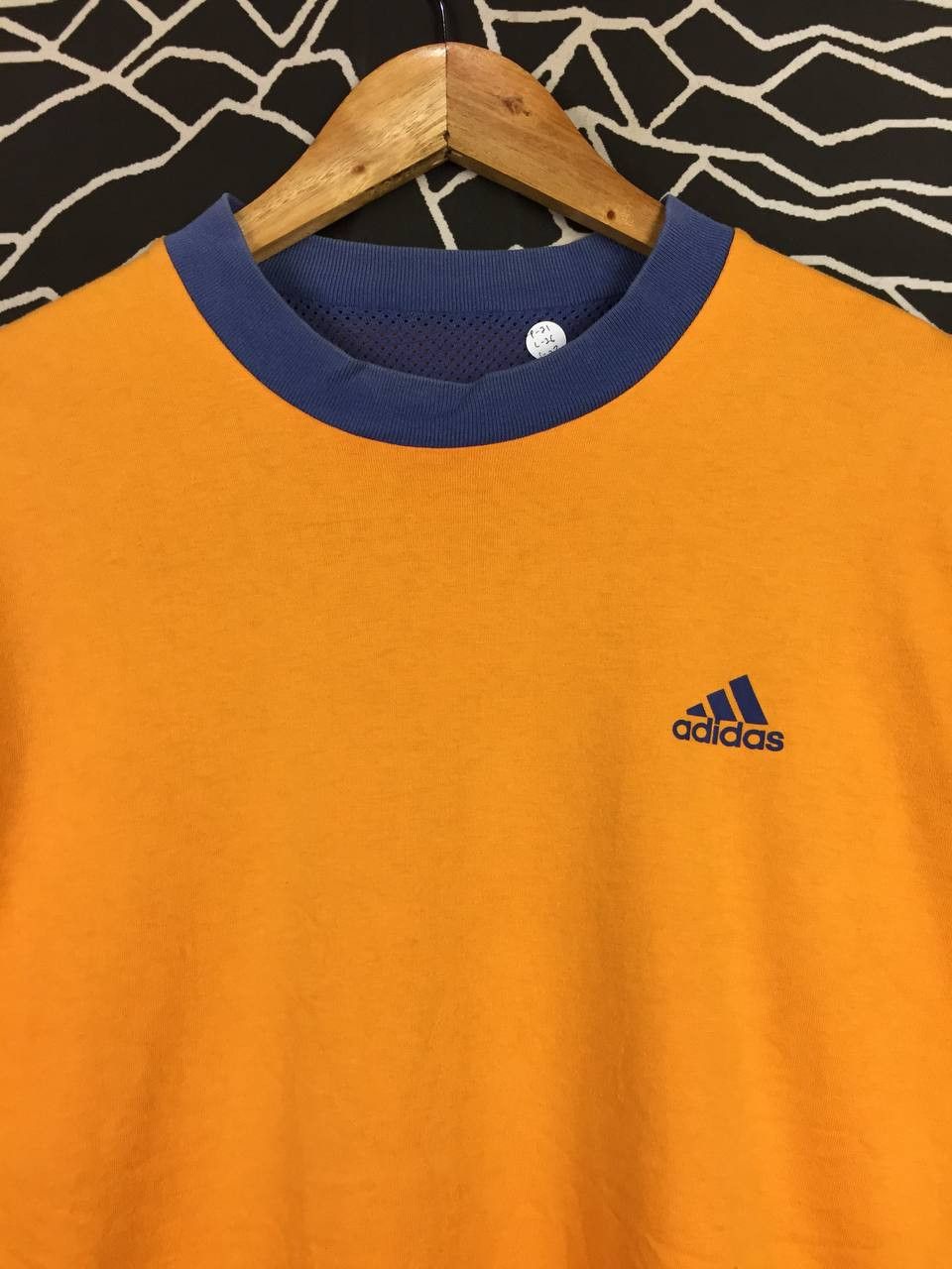Adidas Adidas Reversible Long Sleeve Orange Blue Mesh Retro Tee Size US L / EU 52-54 / 3 - 3 Thumbnail