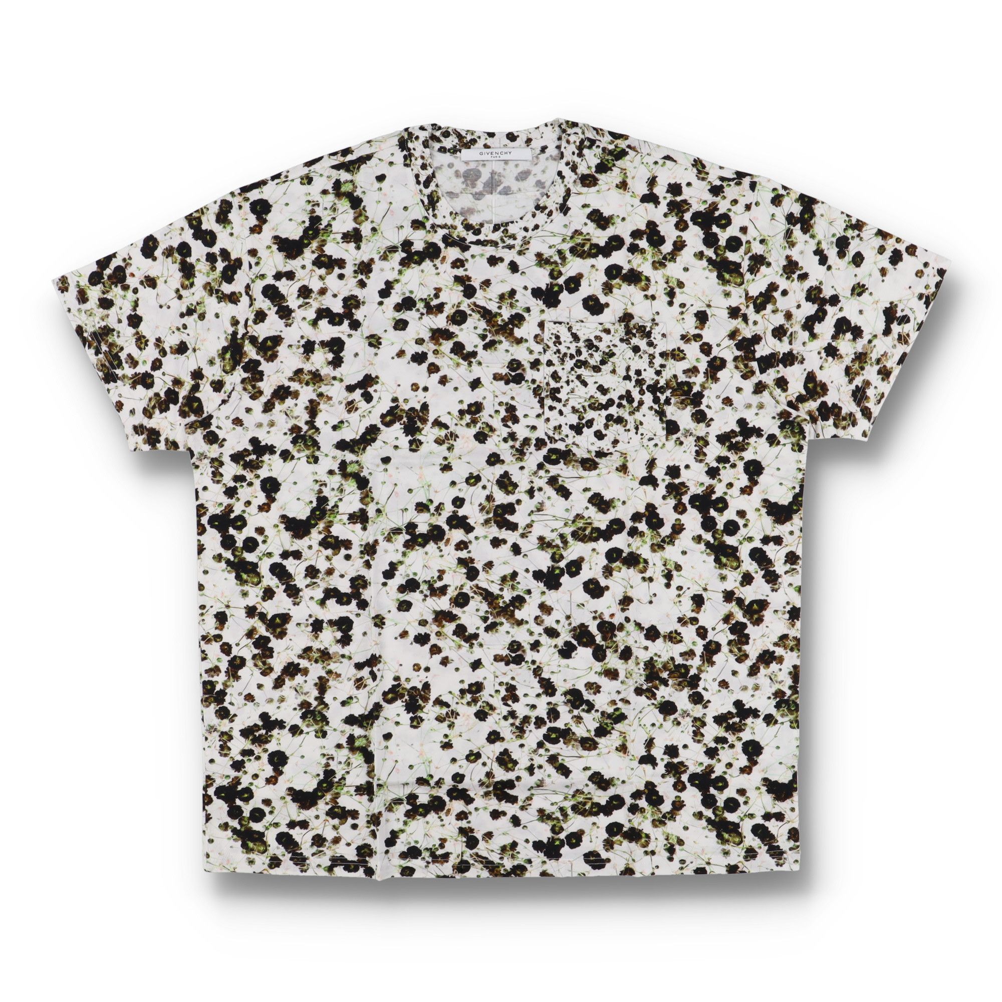 Givenchy White Baby's Breath Oversized Pocket T-Shirt Size US L / EU 52-54 / 3 - 1 Thumbnail