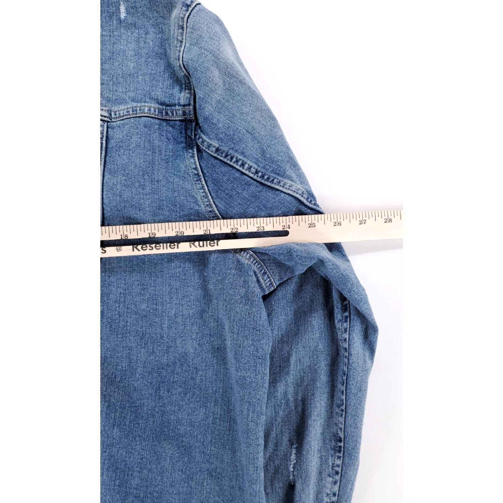 Lucky Brand Lucky Brand Denim Trucker Jacket Long Sleeve Button Up Mens XL Blue Jeans Jacket Size US XL / EU 56 / 4 - 6 Thumbnail