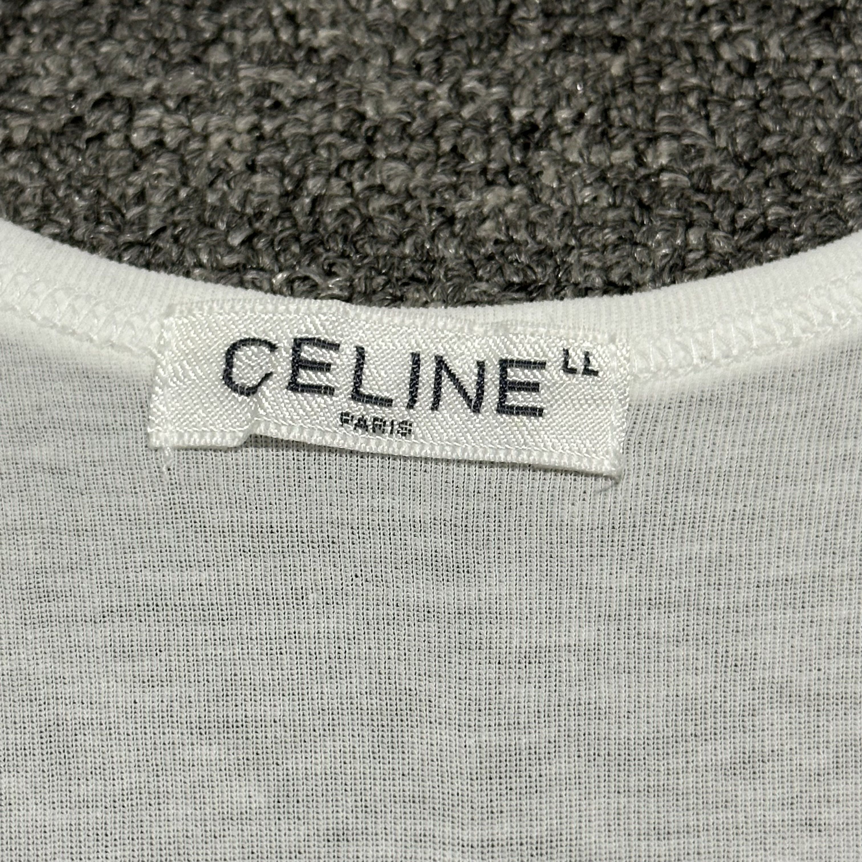 Celine Vintage Celine Tank Tops Size L / US 10 / IT 46 - 3 Thumbnail