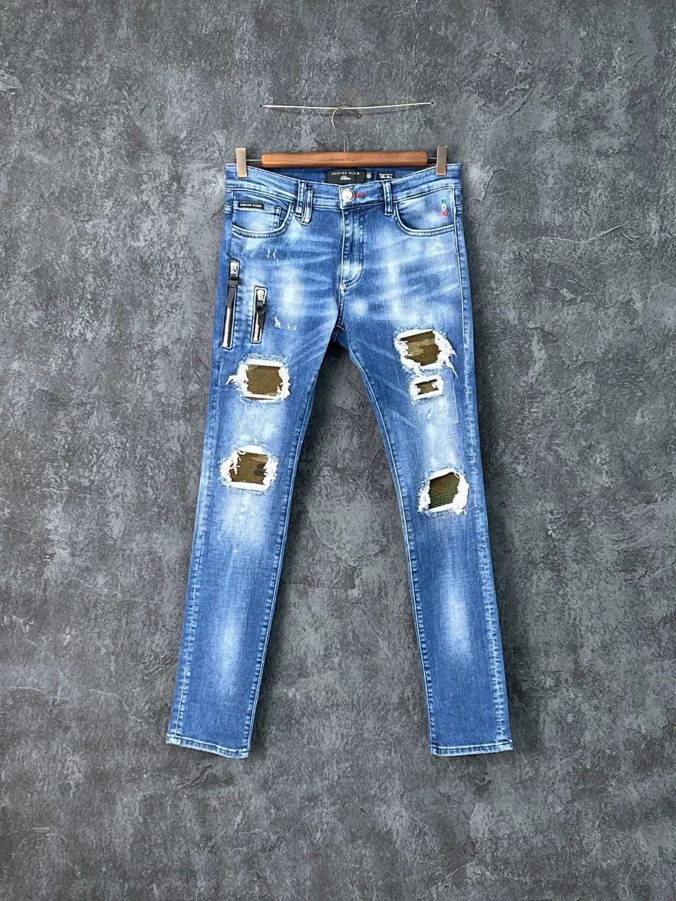 Philipp Plein Philipp Plein Denim Cotton Blue Denim Jeans 32 Men Size US 32 / EU 48 - 1 Thumbnail
