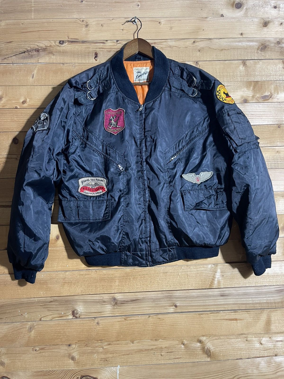 Vintage Vintage loosutap bomber jacket Size US L / EU 52-54 / 3 - 1 Thumbnail