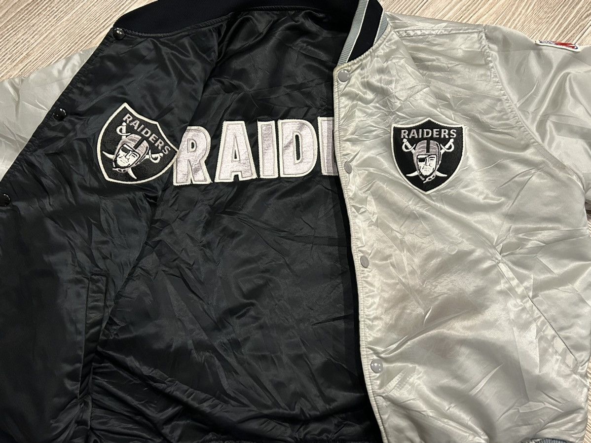 NFL × Starter × Vintage *VINTAGE 80s* Starter X Oakland Raiders - Reversible Jacket Size US XL / EU 56 / 4 - 7 Thumbnail