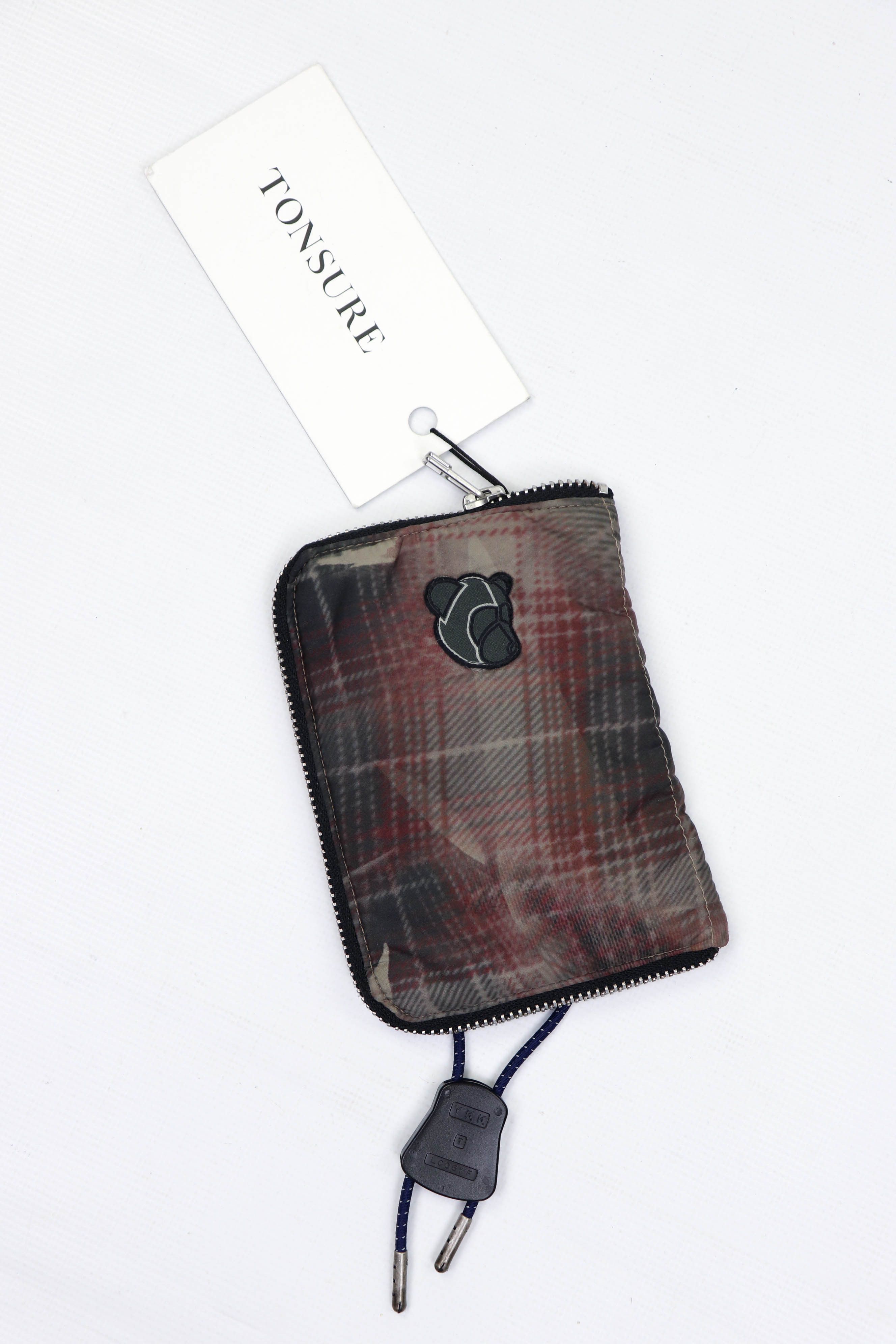 Tonsure Tonsure S/S 2019 Crunched Check Reflective Cord Wallet Size ONE SIZE - 1 Thumbnail