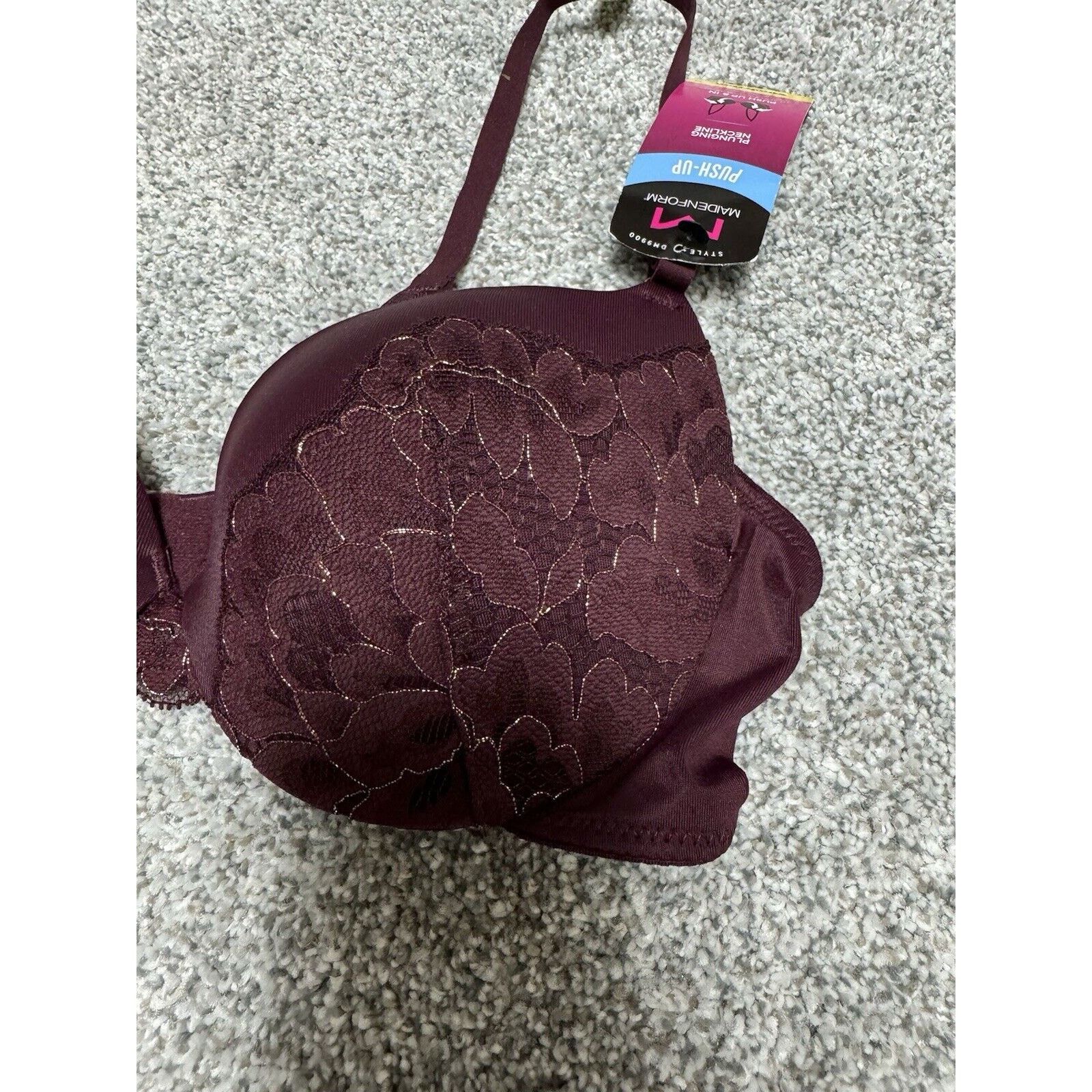 Other Maidenform Love the Lift Plunge Push-up Bra 34B Underwire Size ONE SIZE - 3 Thumbnail