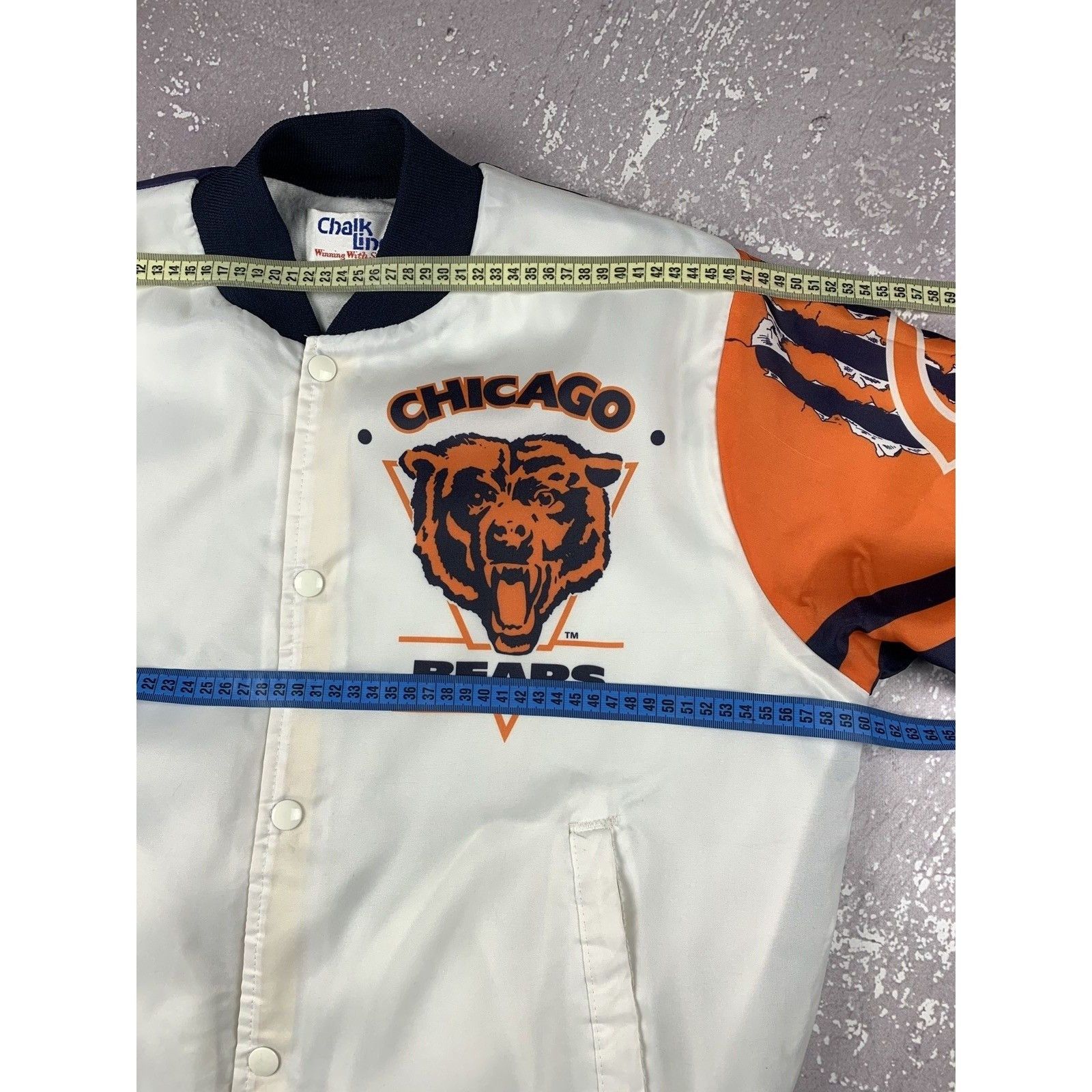 Chalk Line Vintage USA Y2K NFL Chalk line Chicago Bears Bomber Jacket Size US M / EU 48-50 / 2 - 9 Thumbnail