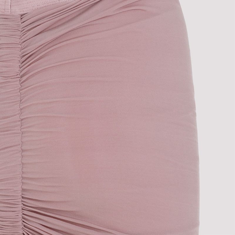 Rick Owens o1y0126 Midi Skirt in Antique Rose Size 26" / US 2 / IT 38 - 4 Thumbnail