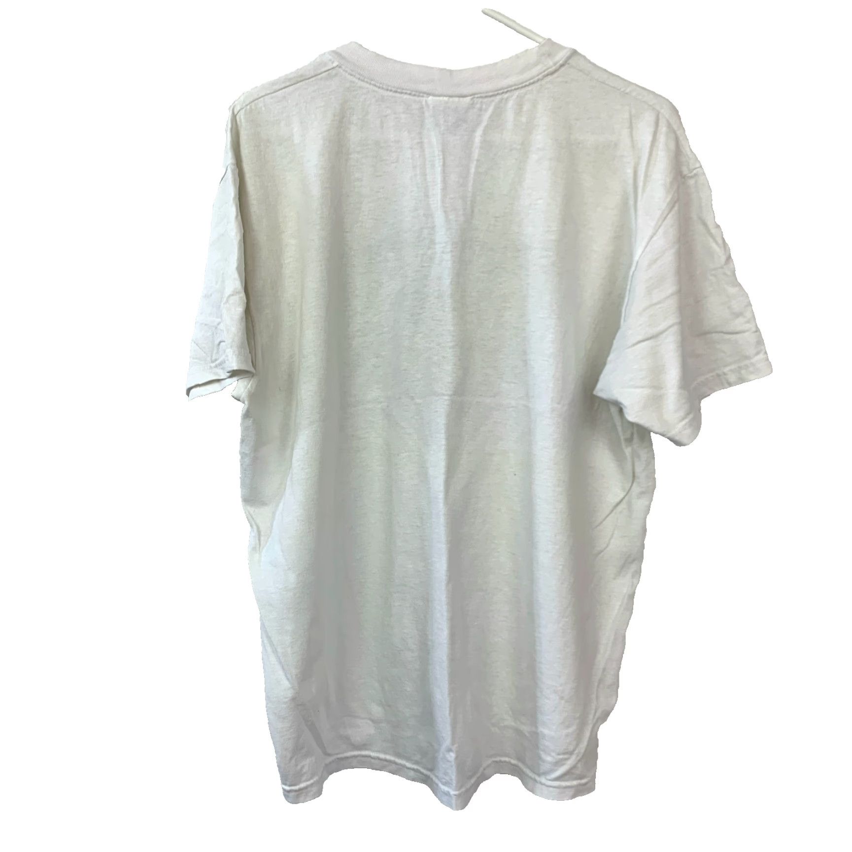Hanes VINTAGE Hanes White Jesus Church Of The Nazarene Tee T-Shirt L Shirt Unisex Adults 80s 90s Graphic Print Size US L / EU 52-54 / 3 - 5 Thumbnail