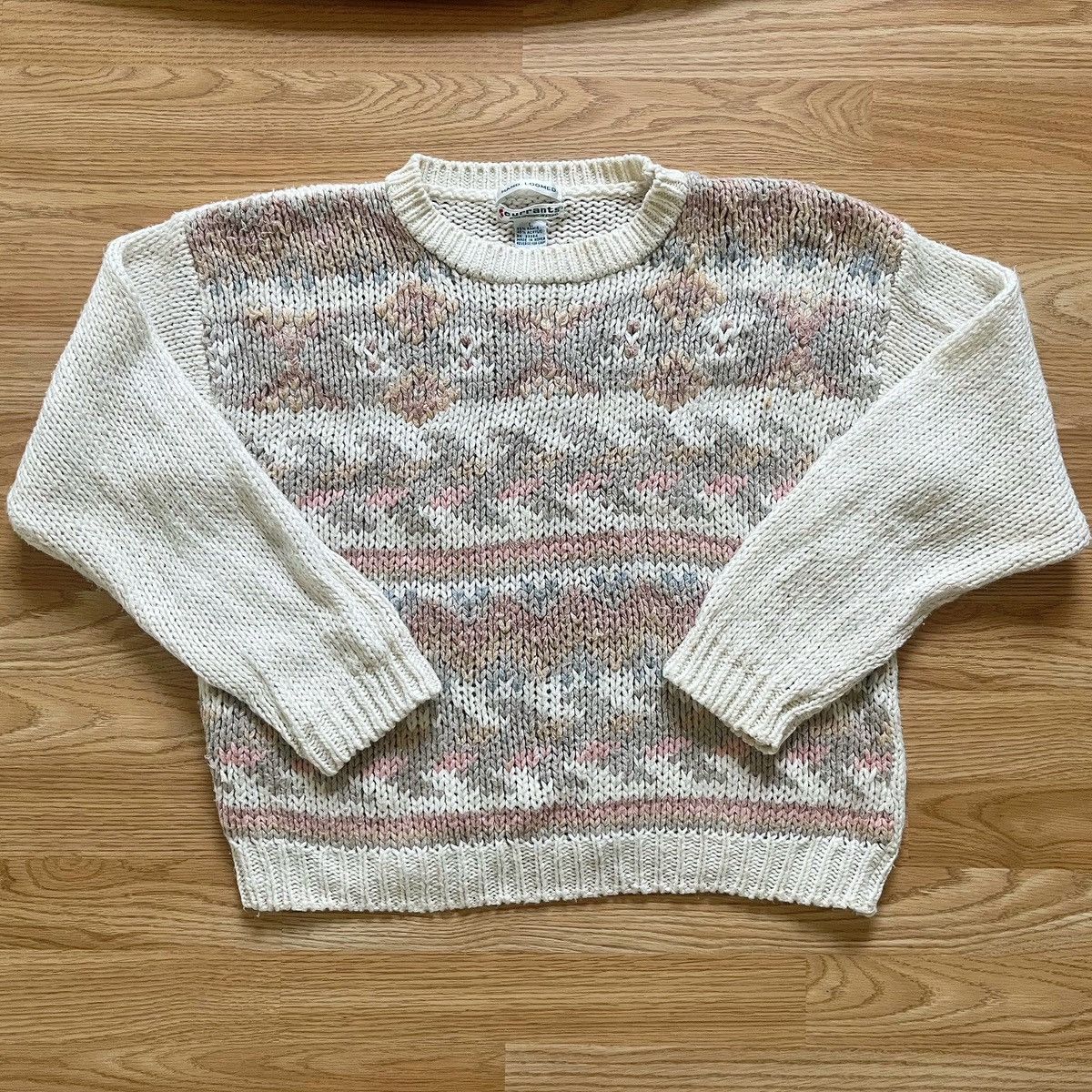 Vintage Vintage Currants by Jeri-Jo New York Fair Isle Crew Sweater Size L / US 10 / IT 46 - 1 Thumbnail