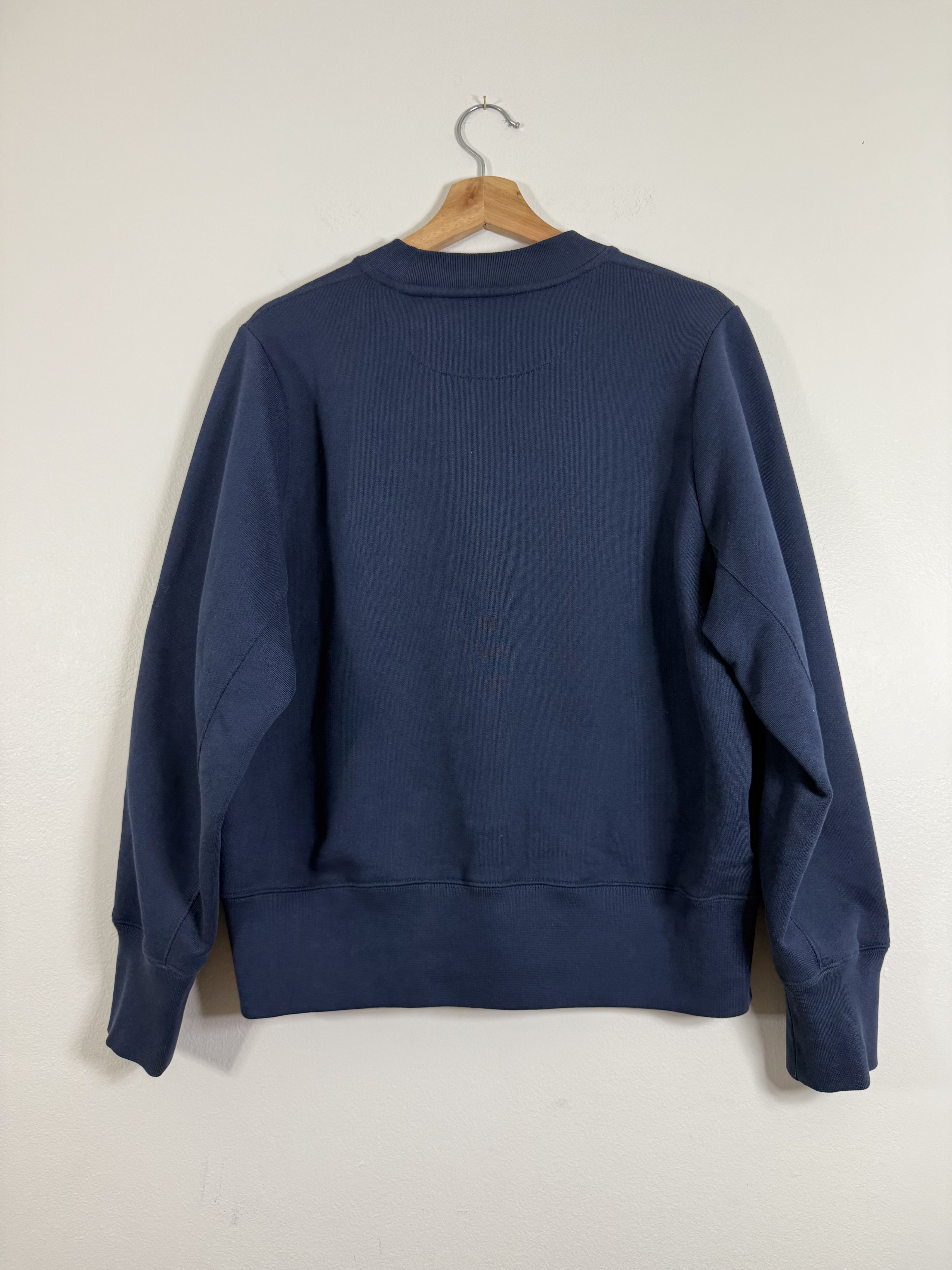 Wales Bonner AW18 Heavyweight Creolite Navy Blue Sweatshirt Size US L / EU 52-54 / 3 - 2 Thumbnail