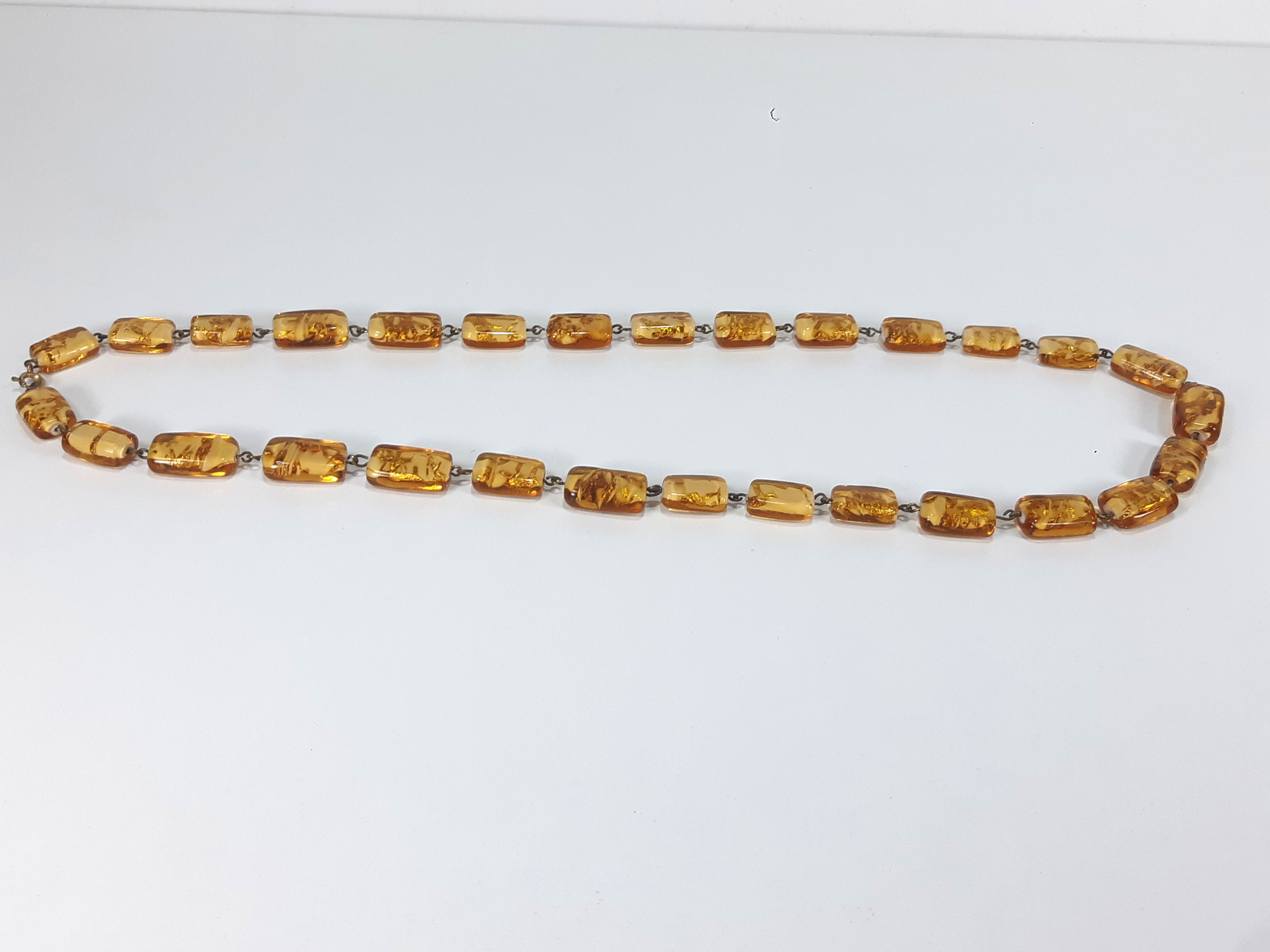 Other Vintage MURANO Gold Foil Beaded Necklace Size ONE SIZE - 5 Thumbnail