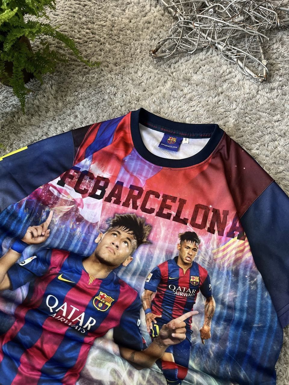Vintage Neymar Jr T-Shirt Streetwear Big Logo Rare Blockcore Y2k Size US S / EU 44-46 / 1 - 3 Thumbnail
