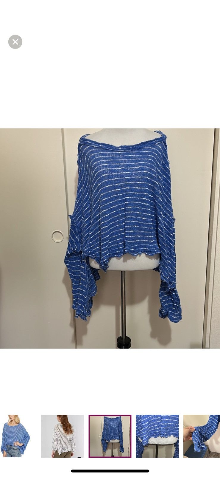 Free People Free people women’s large striped island girl top Size L / US 10 / IT 46 - 3 Thumbnail