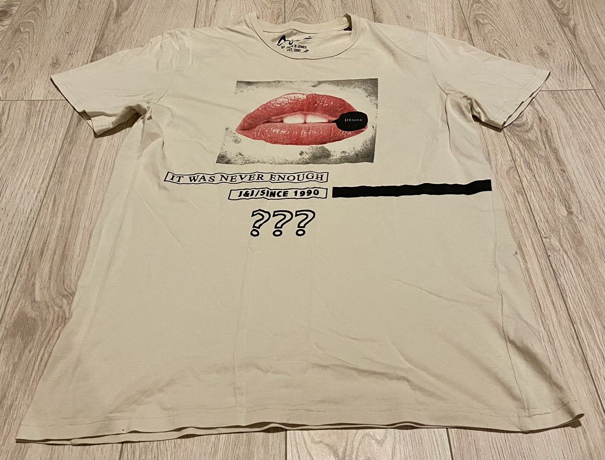 Band Tees Jack & Jones desire lips print tee Size US XL / EU 56 / 4 - 1 Thumbnail