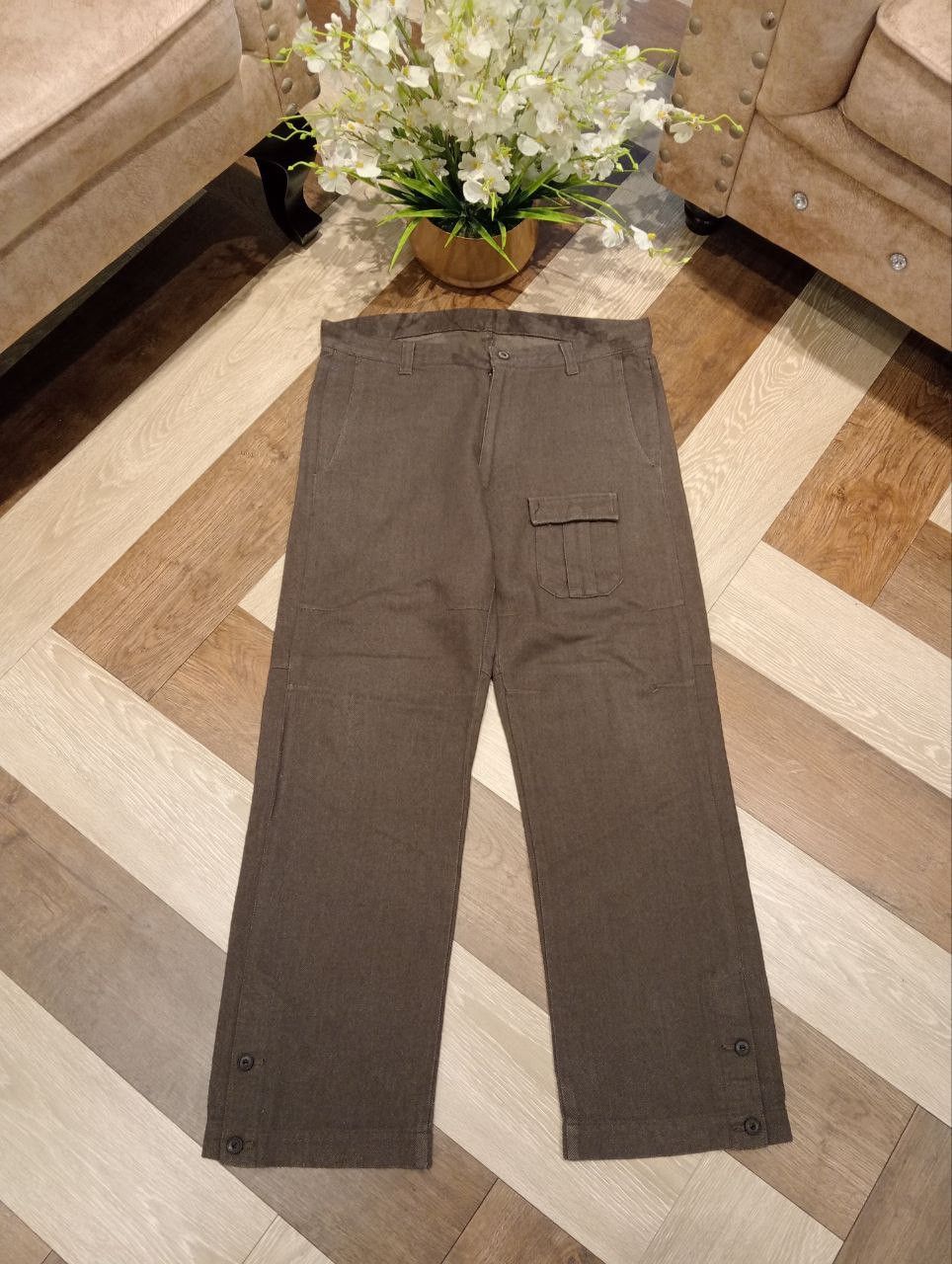 Japanese Brand JAPANESE PROHIBIT COTTON WOOL VINTAGE PANTS - SIZE L Size US 34 / EU 50 - 1 Thumbnail