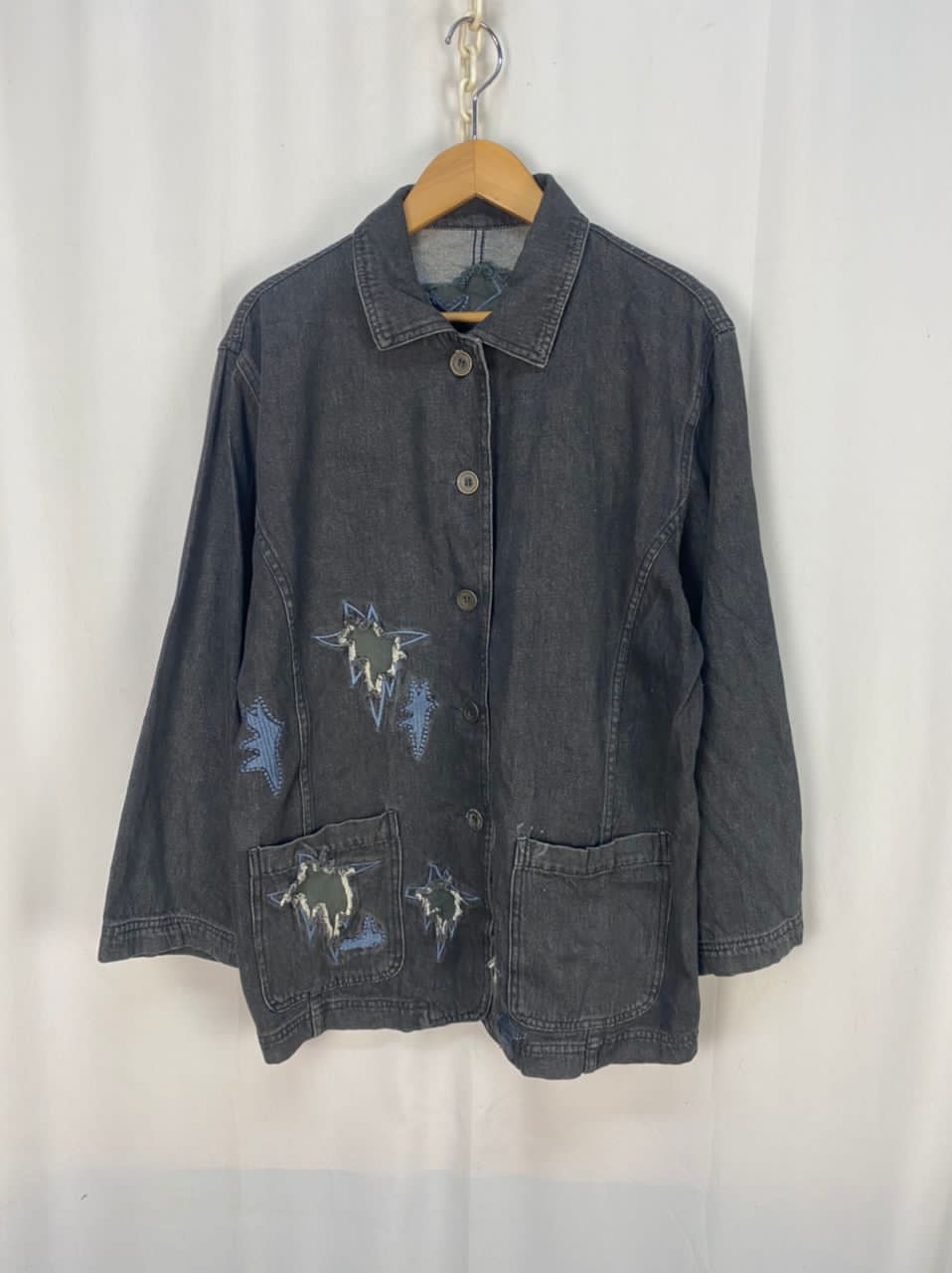 Other Onores button up distressed denim jacket Size M / US 6-8 / IT 42-44 - 7 Thumbnail