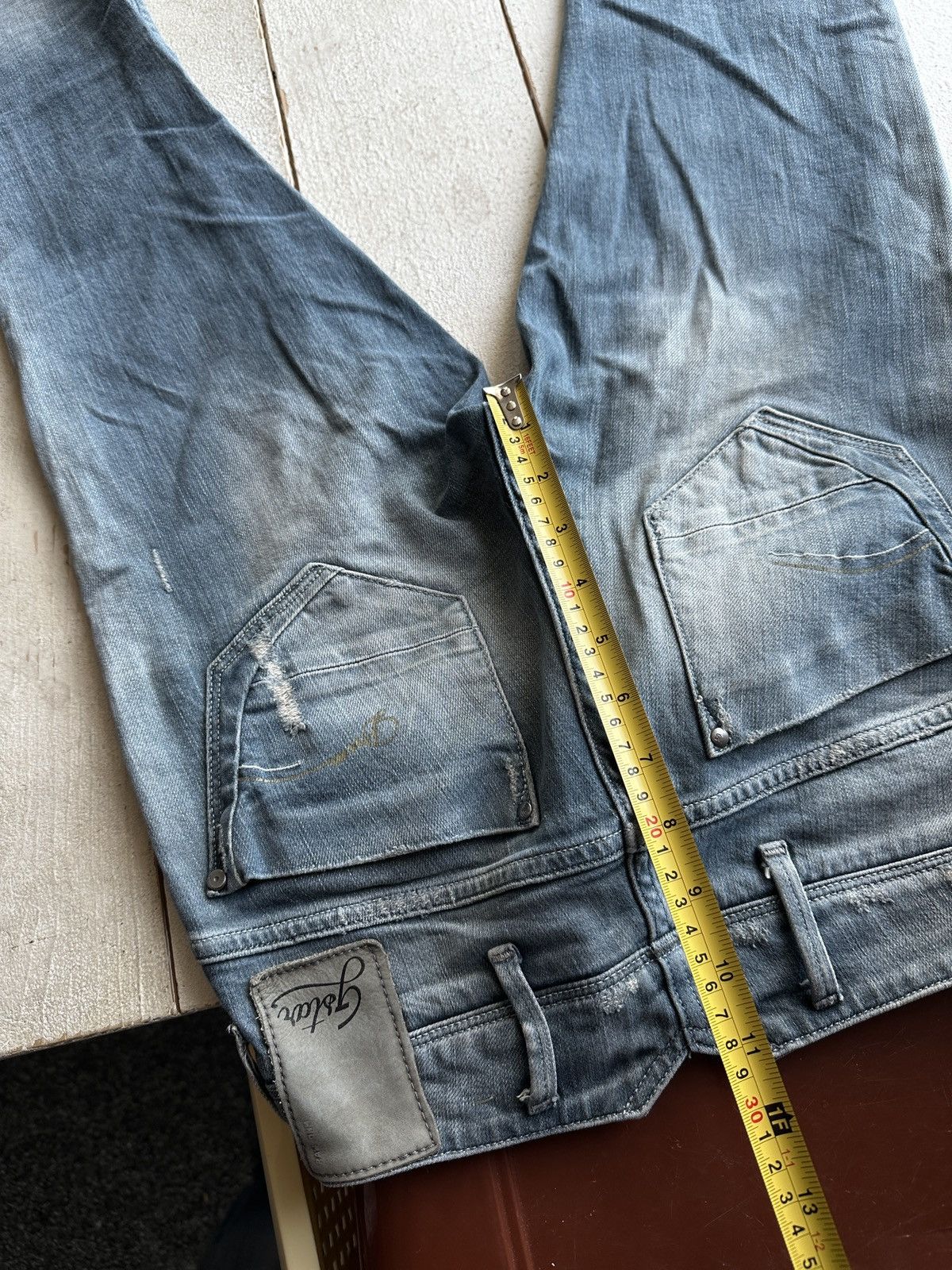 G-Star VNTG🚨G STAR RAW Jeans Washed Distressed Denim y2k Size 25" / US 0 / IT 36 - 11 Thumbnail