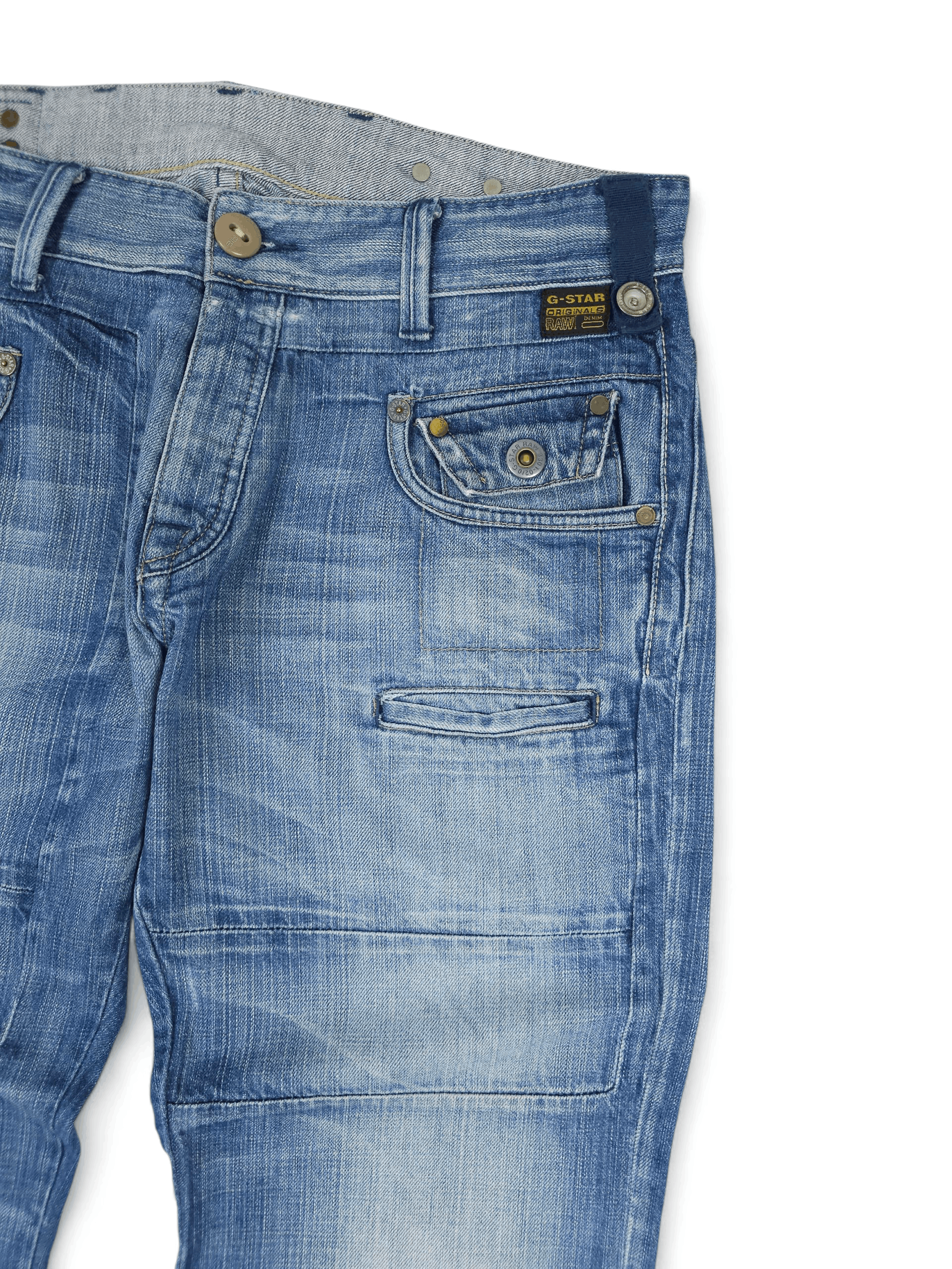 G-Star 💎 Vintage G-star 36/32 Relaxed Blue Cargo Denim Jeans Y2K Size US 36 / EU 52 - 4 Thumbnail