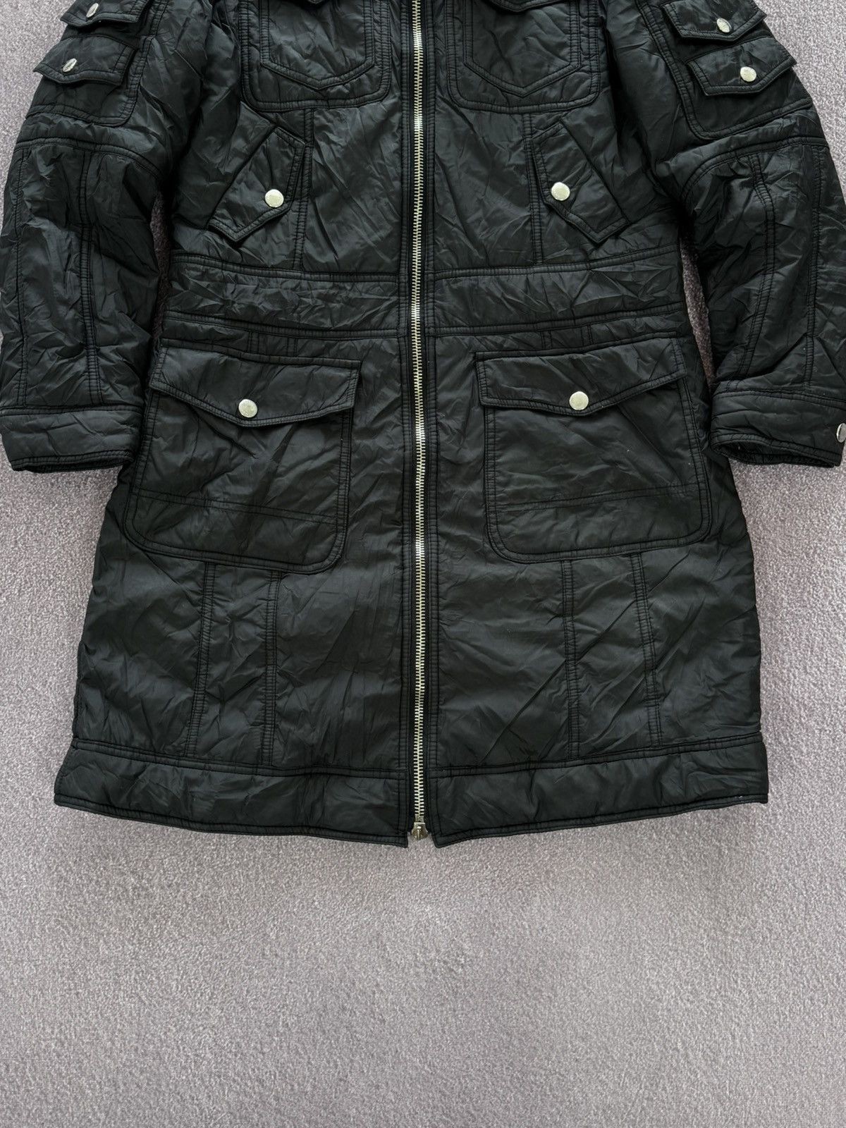 Moschino 00’s Moschino Jeans Nylon Multiple Pockets Parka Jacket Size M / US 6-8 / IT 42-44 - 3 Thumbnail