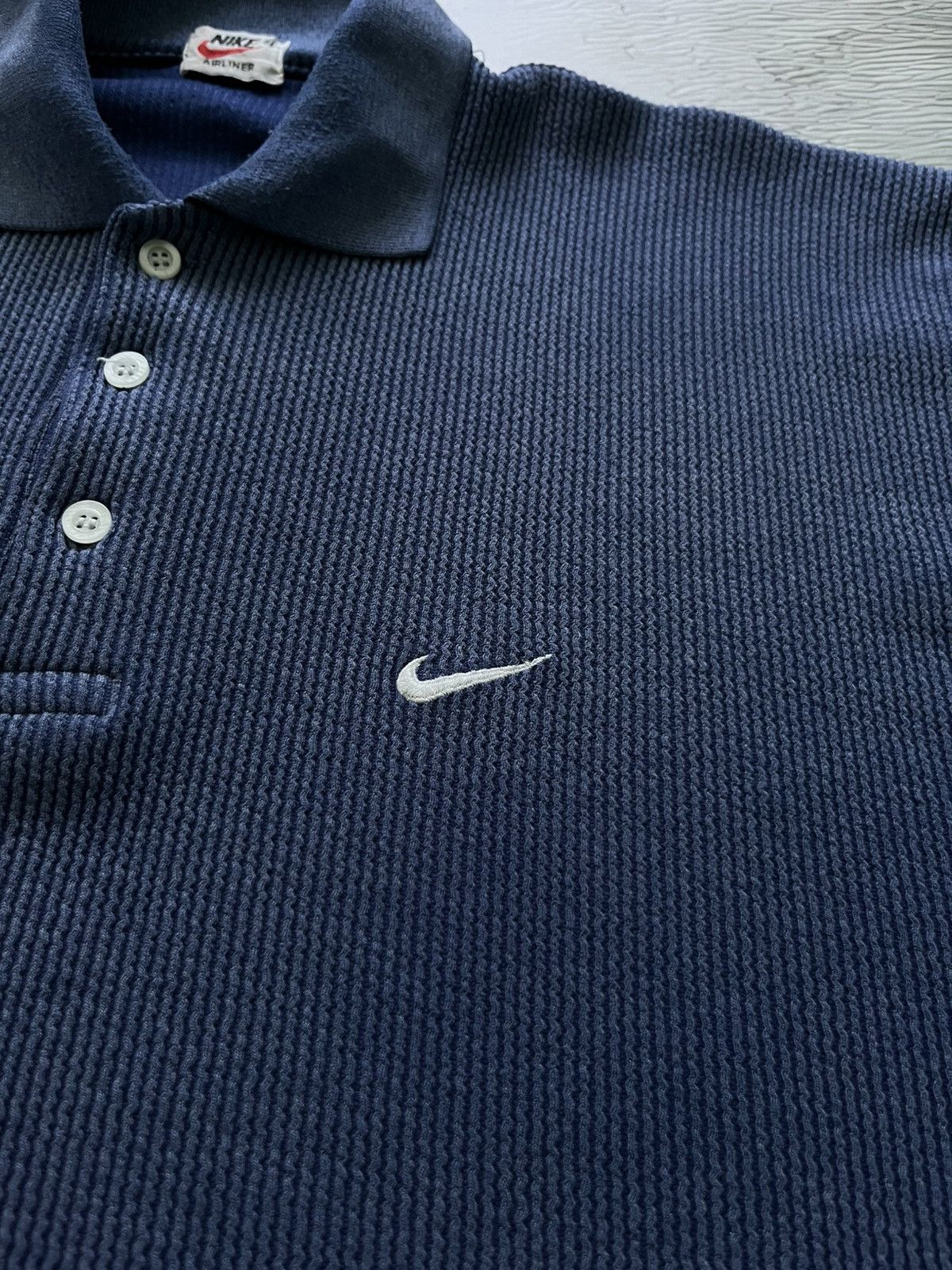 Nike Nike Airliner Vintage Strip Polo Y2K Blue Size US L / EU 52-54 / 3 - 4 Thumbnail