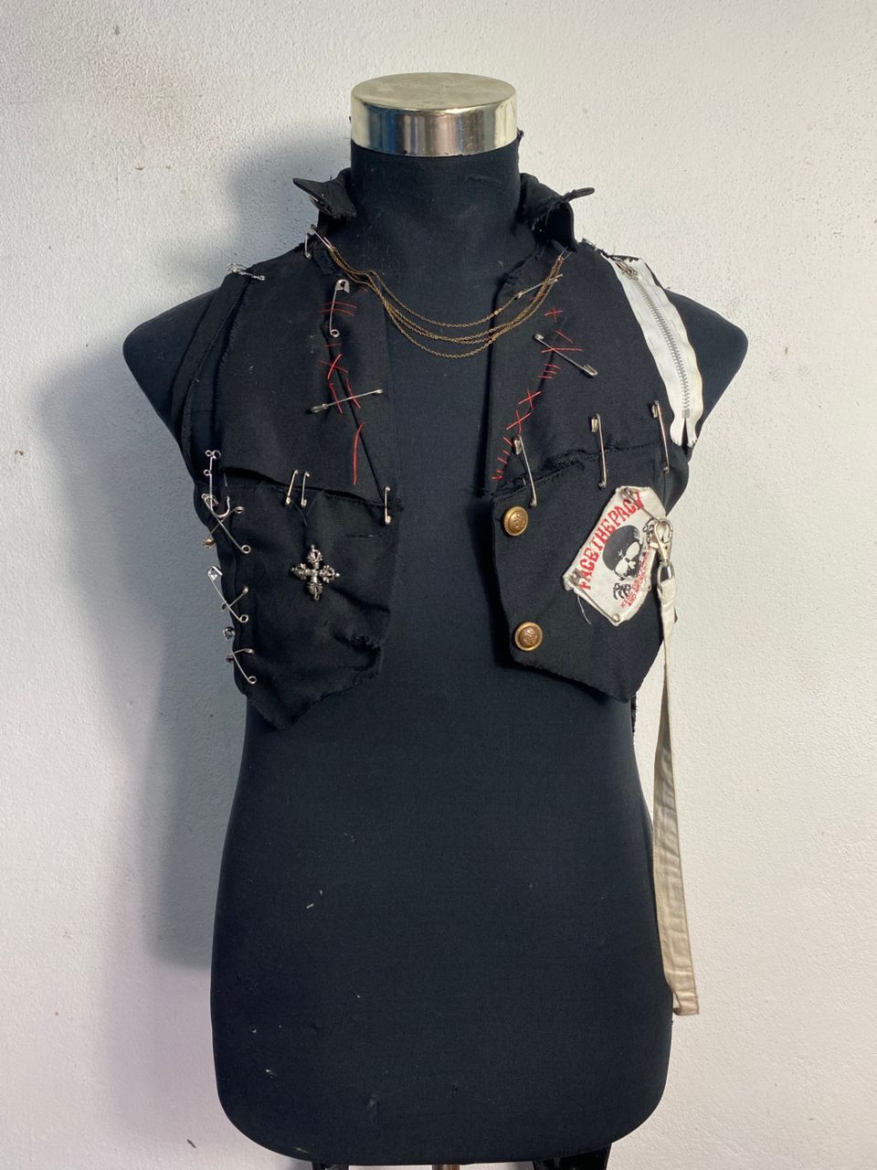 If Six Was Nine × Seditionaries Sugar Punk Rave Women's Waistcoat Vest Vampire Style Size S / US 4 / IT 40 - 11 Thumbnail