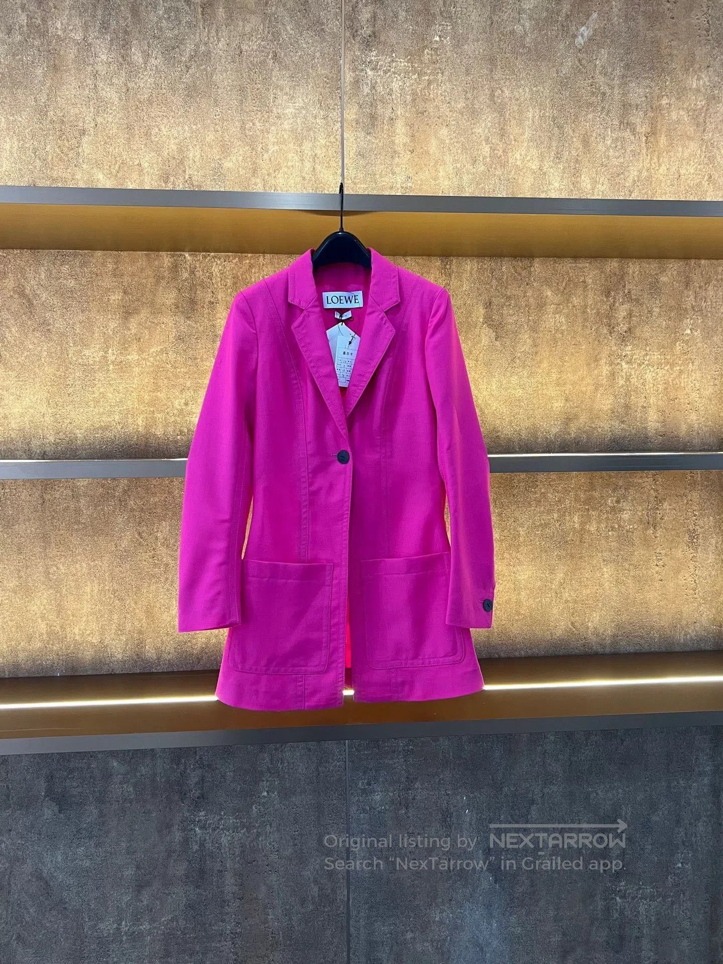 Loewe Loewe Bright Pink Waist-Cinched Suit. Size XXS / US 00 / IT 34 - 1 Thumbnail