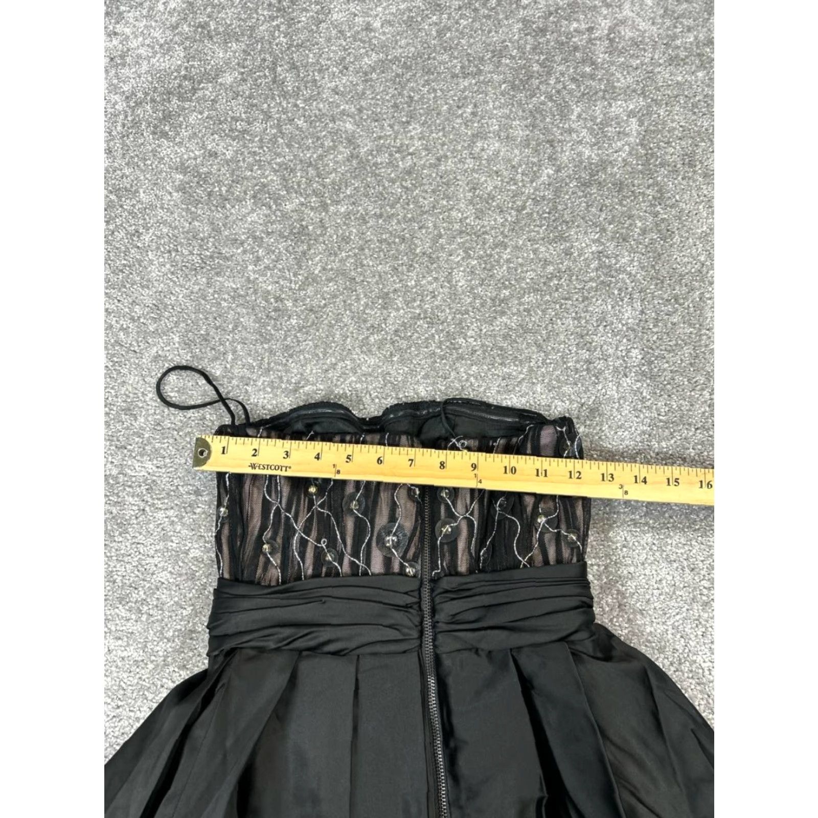 Alice + Olivia Alice + Olivia Dress Womens 3XS Black Blouson A-Line Sleeveless Short Party Cocktail Dress Blouson Size XXS / US 00 / IT 34 - 7 Thumbnail