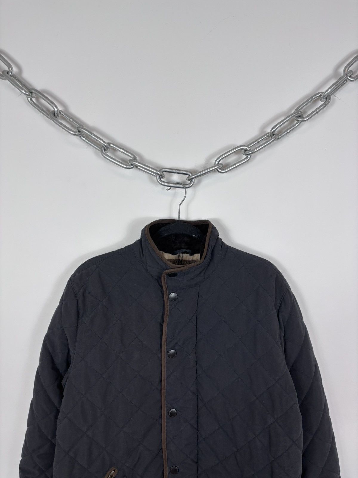 Barbour Barbour Men’s Waterproof Shoveler Quilted Jacket Navy Coat Size US L / EU 52-54 / 3 - 4 Thumbnail