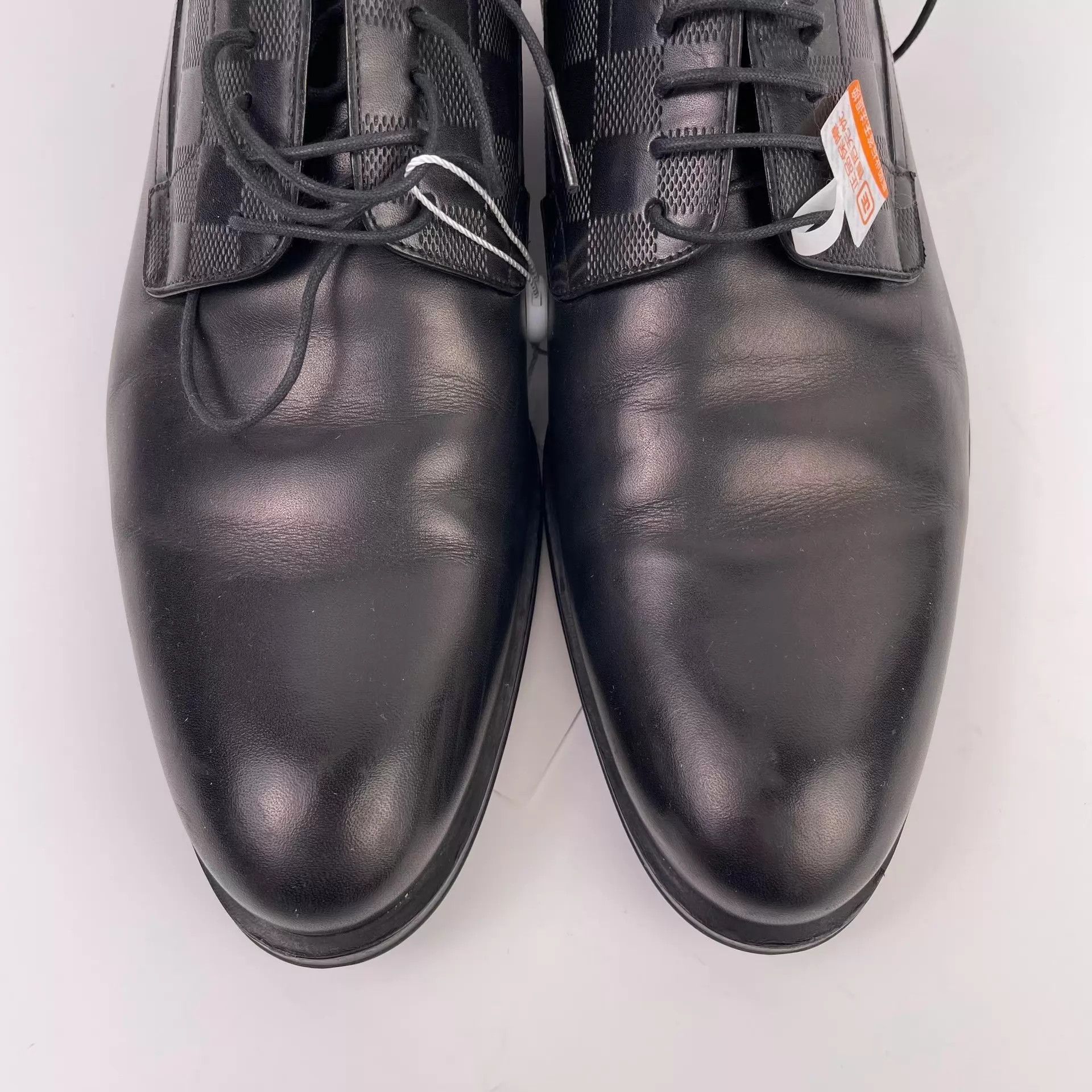 Louis Vuitton LV Black Leather Dress Shoes Size 7 Size US 8 / EU 41 - 5 Thumbnail