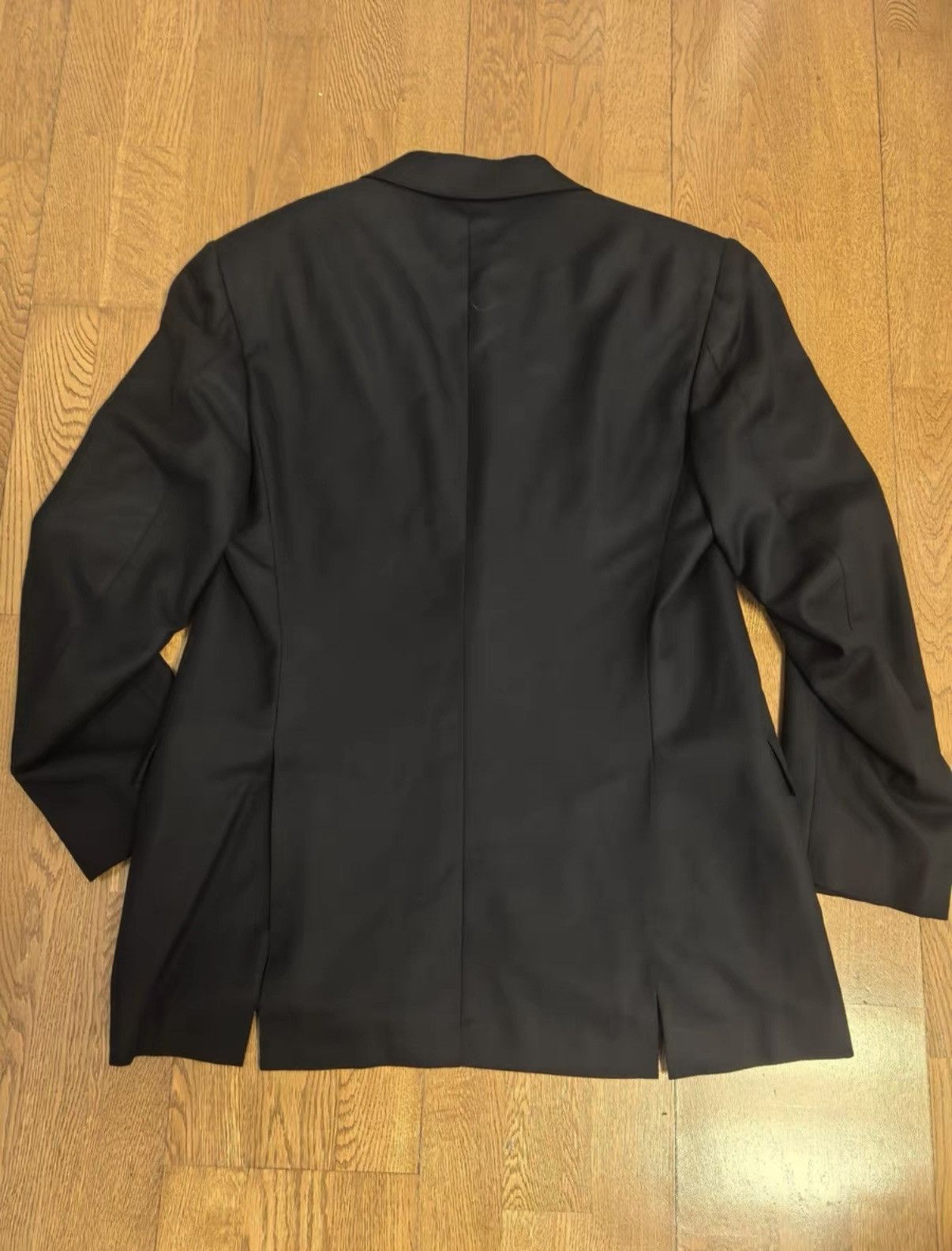 Kiton Kiton Black Wool Classic Blazer Size 44L - 2 Thumbnail