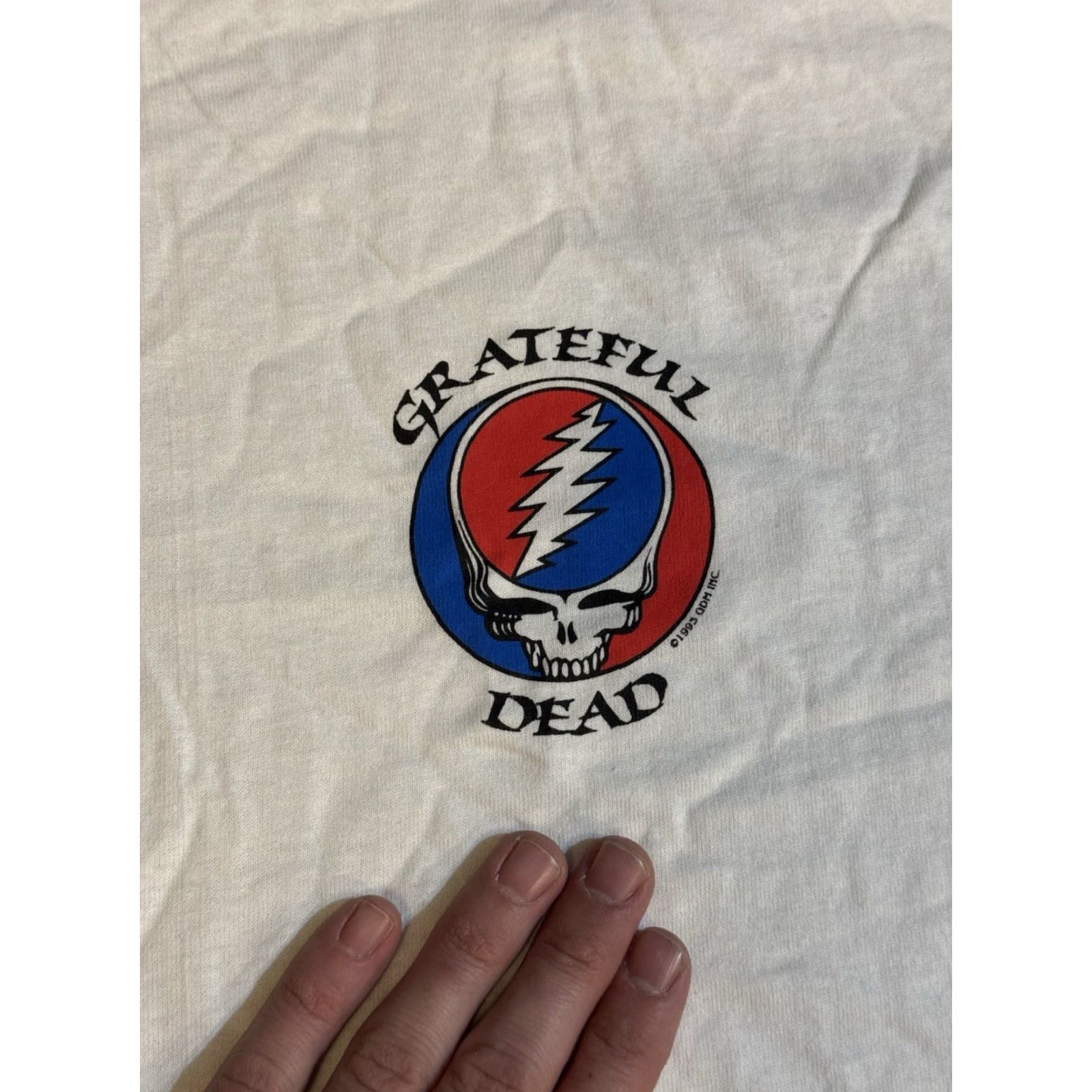 Liquid Blue VINTAGE Grateful Dead Steal Your Face T Shirt XL Liquid Blue Mens 90s Rock Band Graphic Print Short Sleeve Crew Neck Blue Shirt Size US XL / EU 56 / 4 - 2 Thumbnail