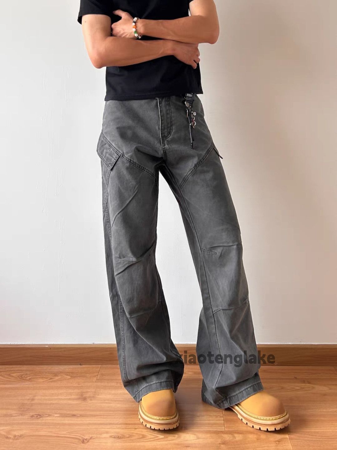 Designer × Japanese Brand × Vintage washed faded cleanfit yuppie bootcut military cargo pants Size US 32 / EU 48 - 1 Thumbnail