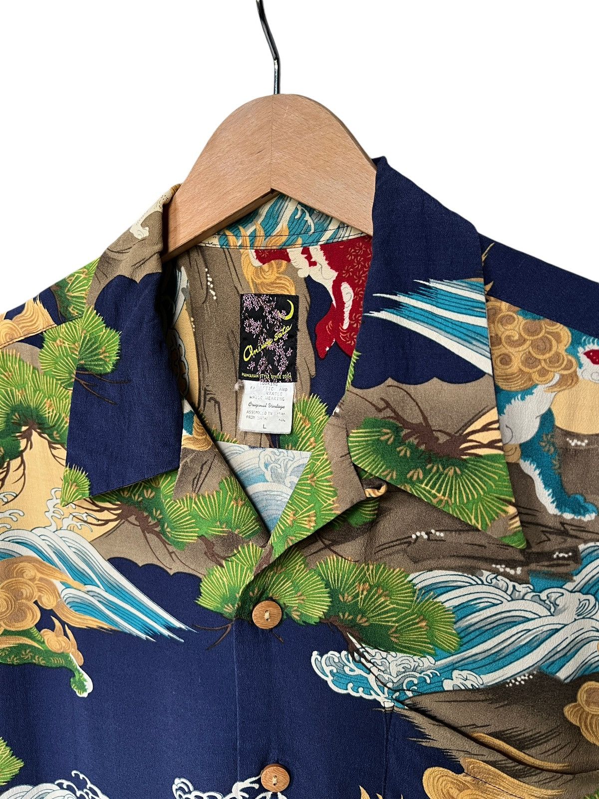 Sun Surf Vintage Oniwa Soto 🇯🇵 Rayon Crepe Hawaiian Shirt Size US M / EU 48-50 / 2 - 5 Thumbnail