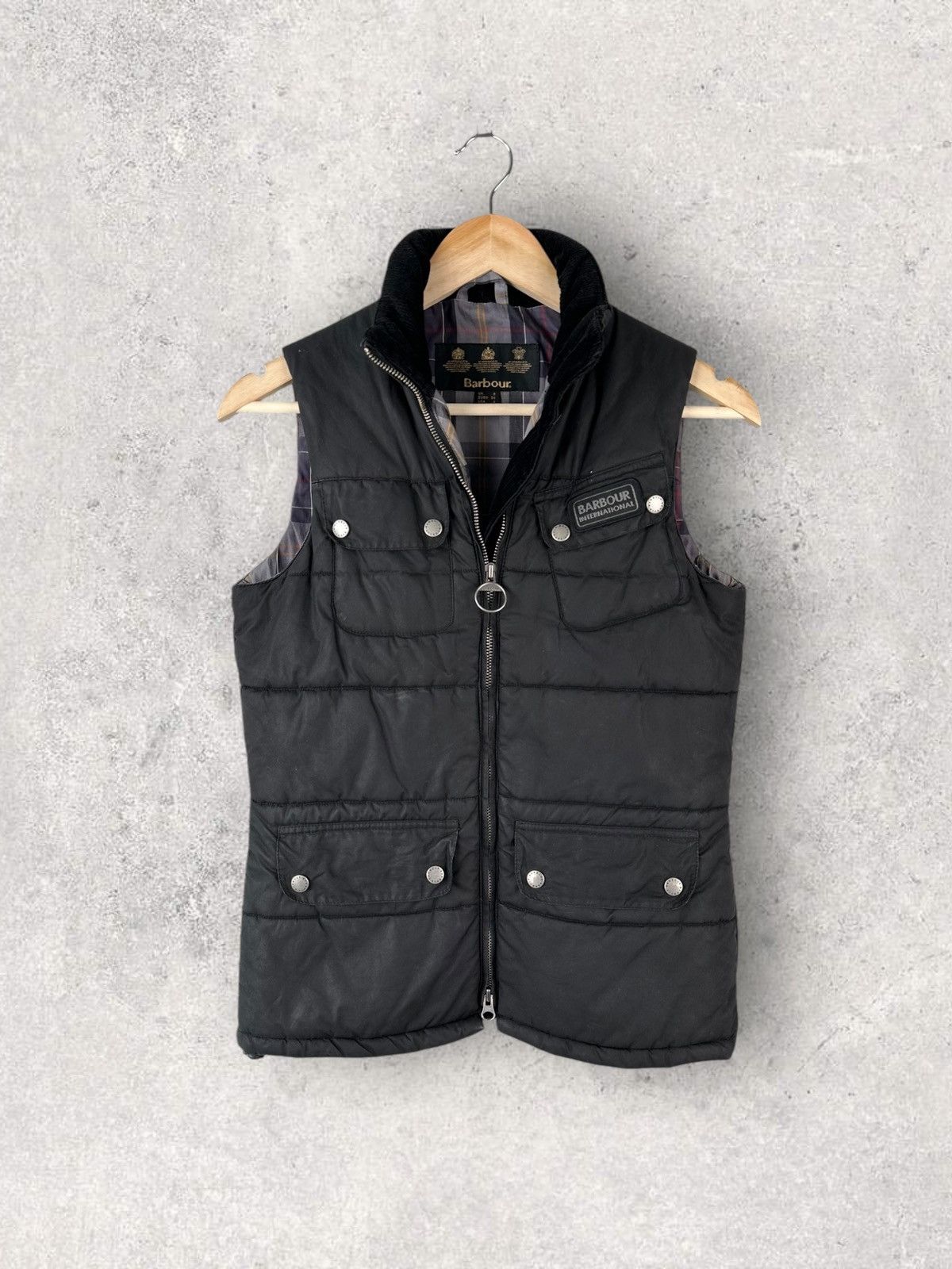 Barbour Barbour International Waxed Gilet Womens Size S / US 4 / IT 40 - 1 Thumbnail