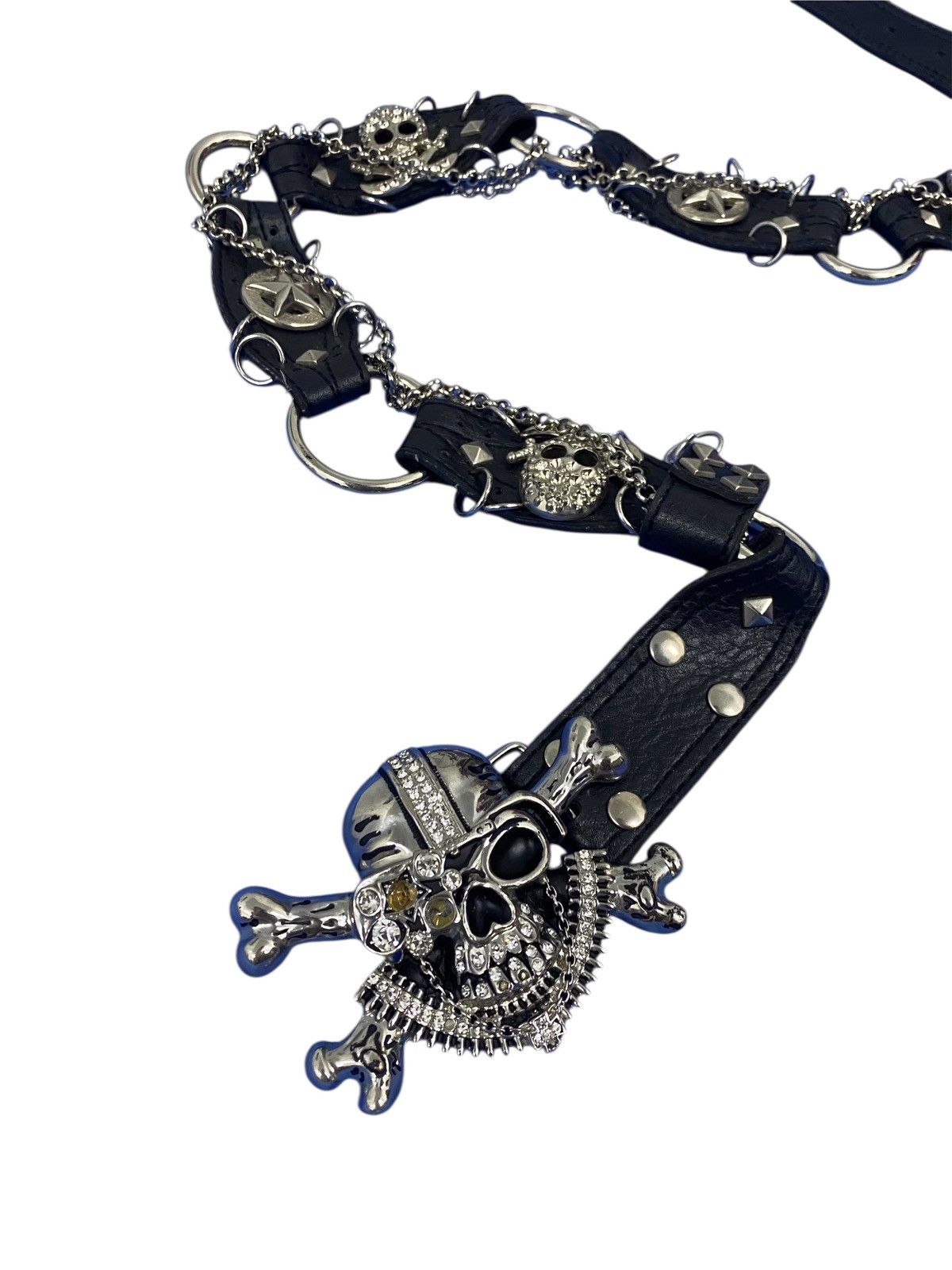 Japanese Brand Japanese Brand bondage belt with stud skull buckle Size ONE SIZE - 3 Thumbnail