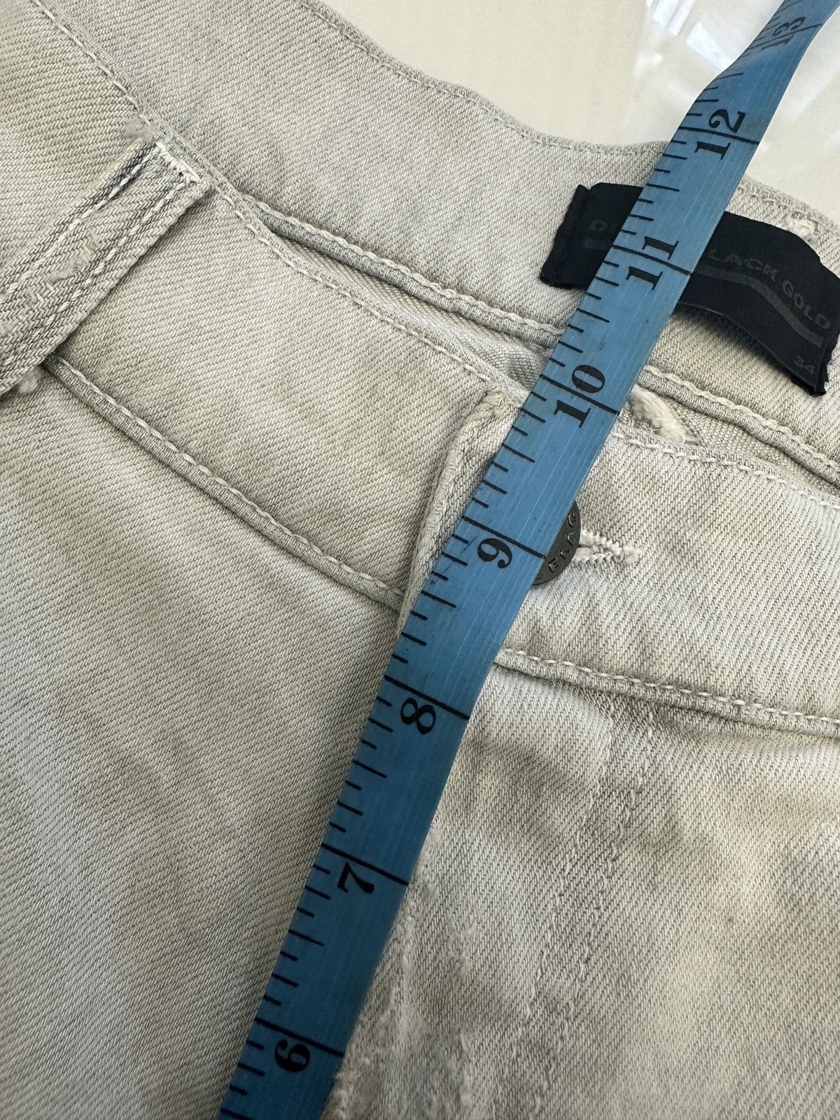 Diesel × If Six Was Nine × Le Grande Bleu (L.G.B.) Distressed Rare Design Diesel Denim Jeans Size US 36 / EU 52 - 9 Thumbnail