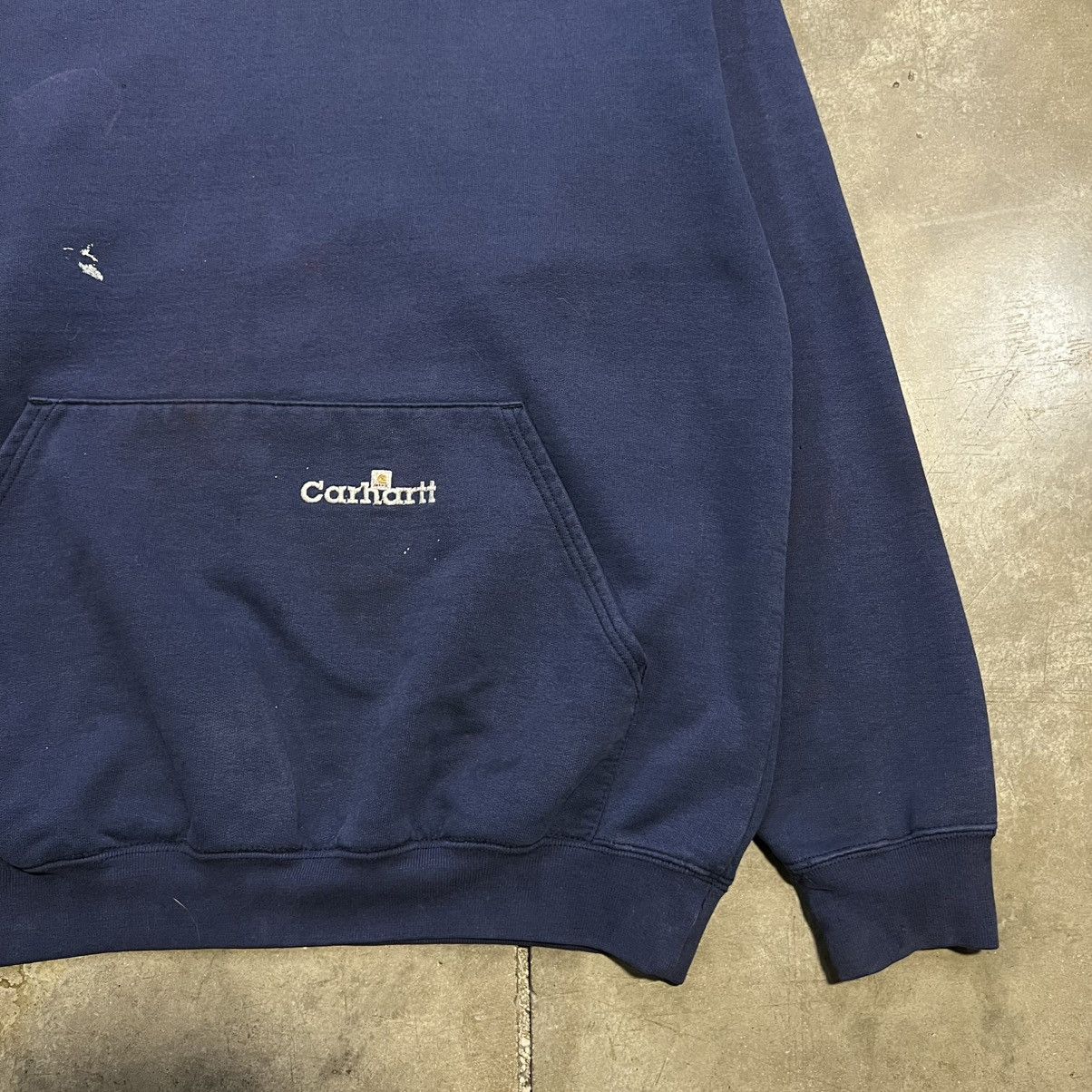 Carhartt × Vintage Vintage 90s Carhartt Hoodie Sweatshirt Workwear Faded Boxy Size US XL / EU 56 / 4 - 6 Thumbnail