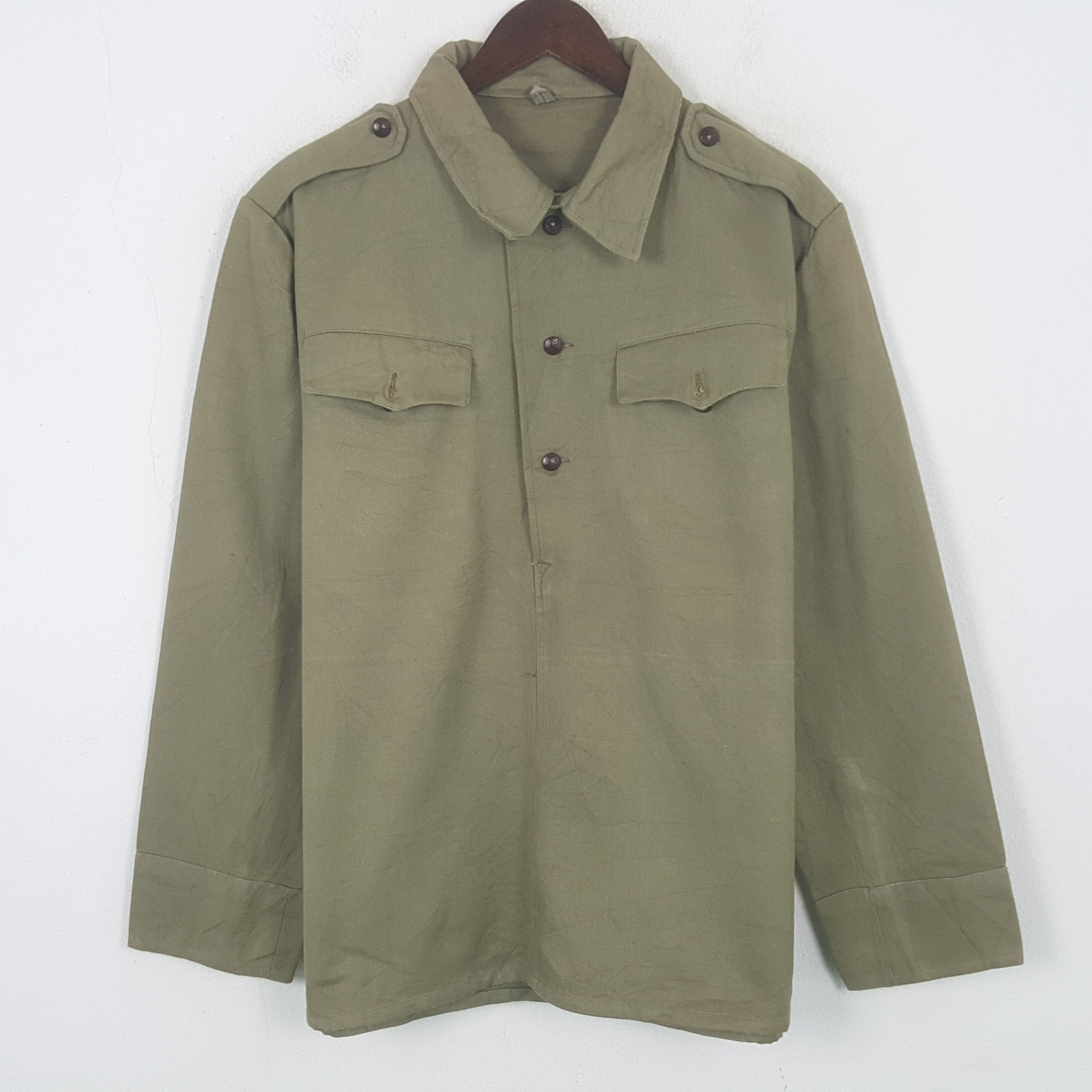Other Vintage Army Green Worker Jacket Size US L / EU 52-54 / 3 - 1 Thumbnail