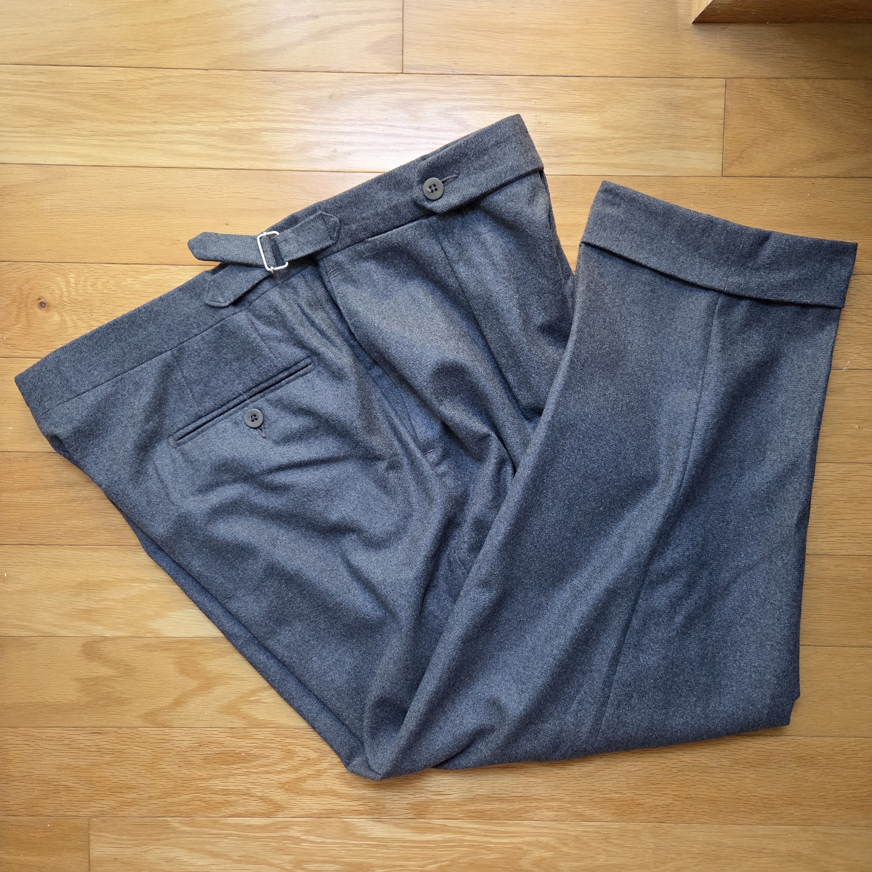 Stoffa Grey wool flannel trousers Size US 36 / EU 52 - 1 Thumbnail