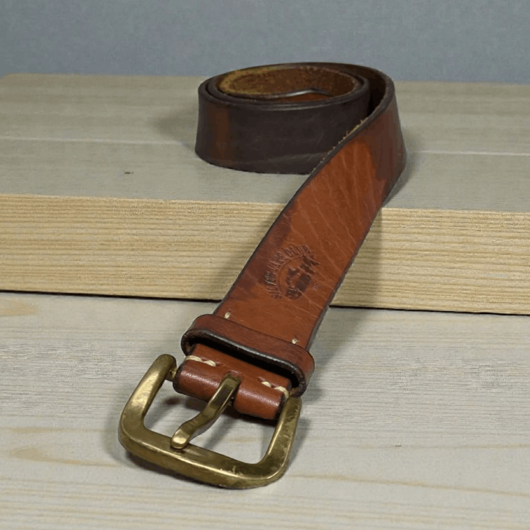 Japanese Brand Vintage Silver Lake Club Leather Belts Size ONE SIZE - 1 Thumbnail