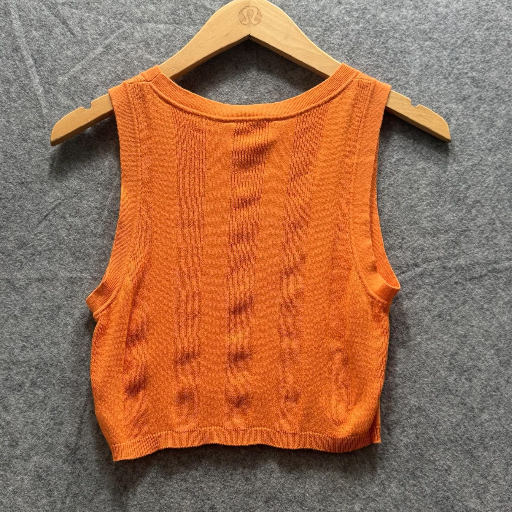 Solid & Striped Solid & Striped Sweater Vest Womens Medium Orange Cropped Knit Tank Top Size M / US 6-8 / IT 42-44 - 7 Thumbnail